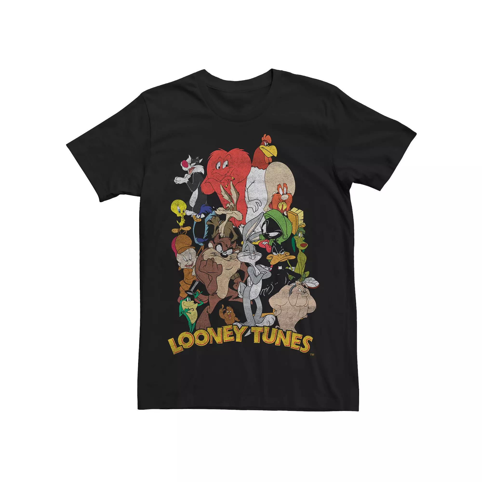 Men's Looney Tunes Group Shot Character Stack Tee,  Product Image