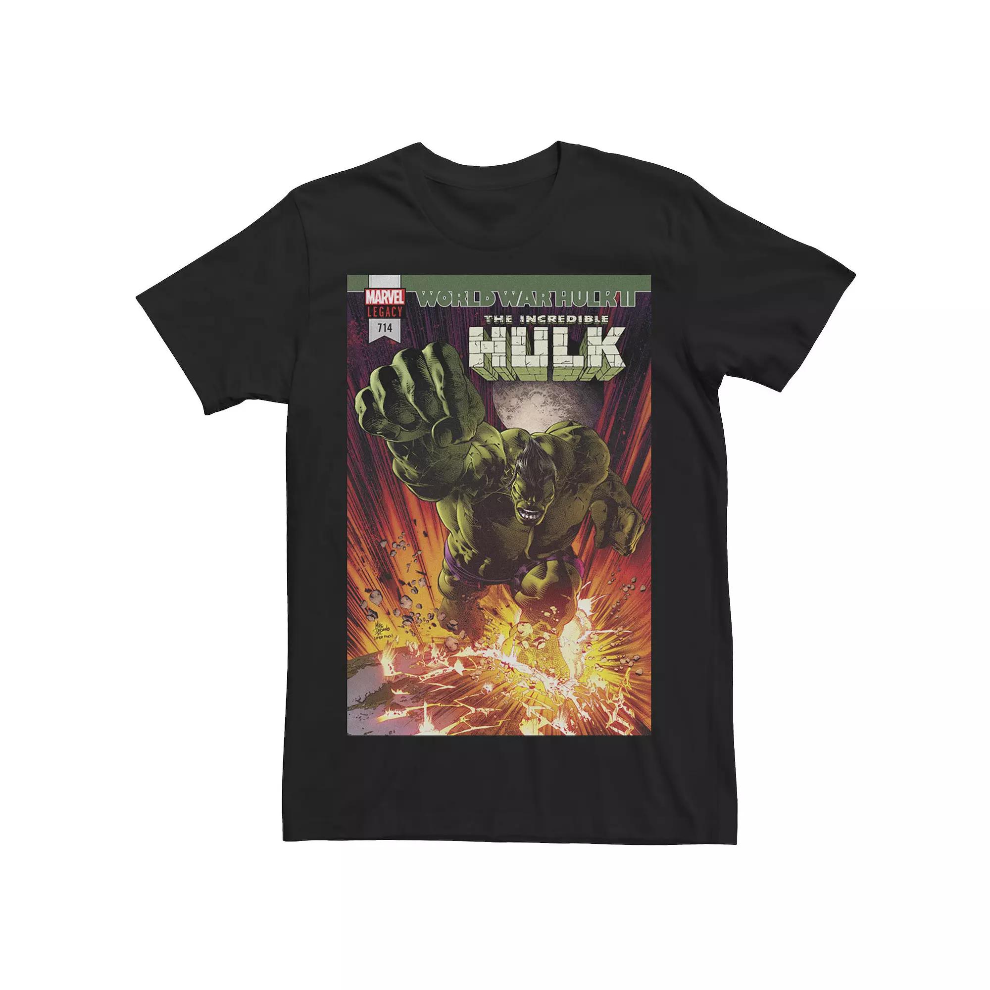 Men's Marvel The Incredible Hulk World War Hulk II Comic Cover Tee,  Product Image