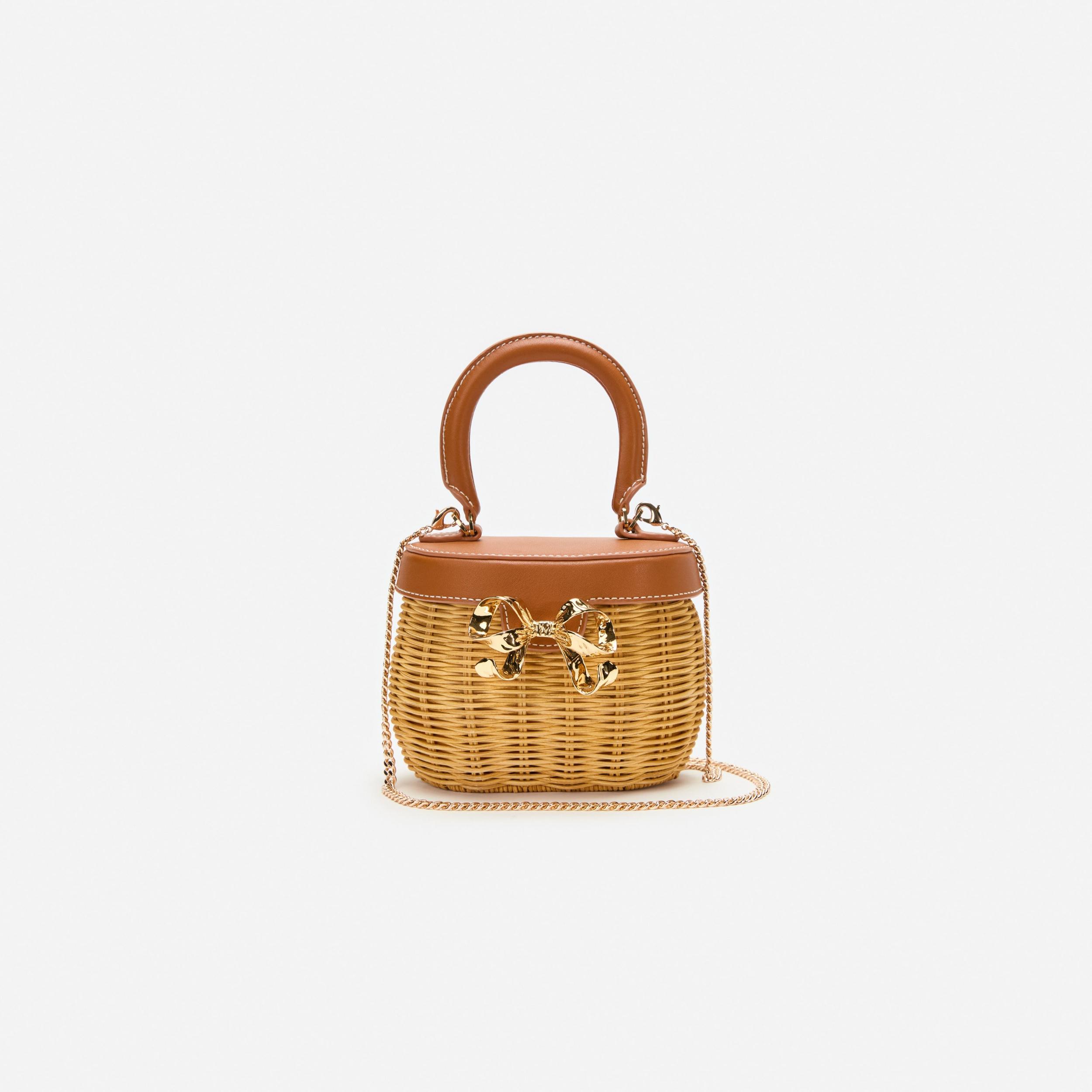 Rattan Bow Basket Bag Product Image