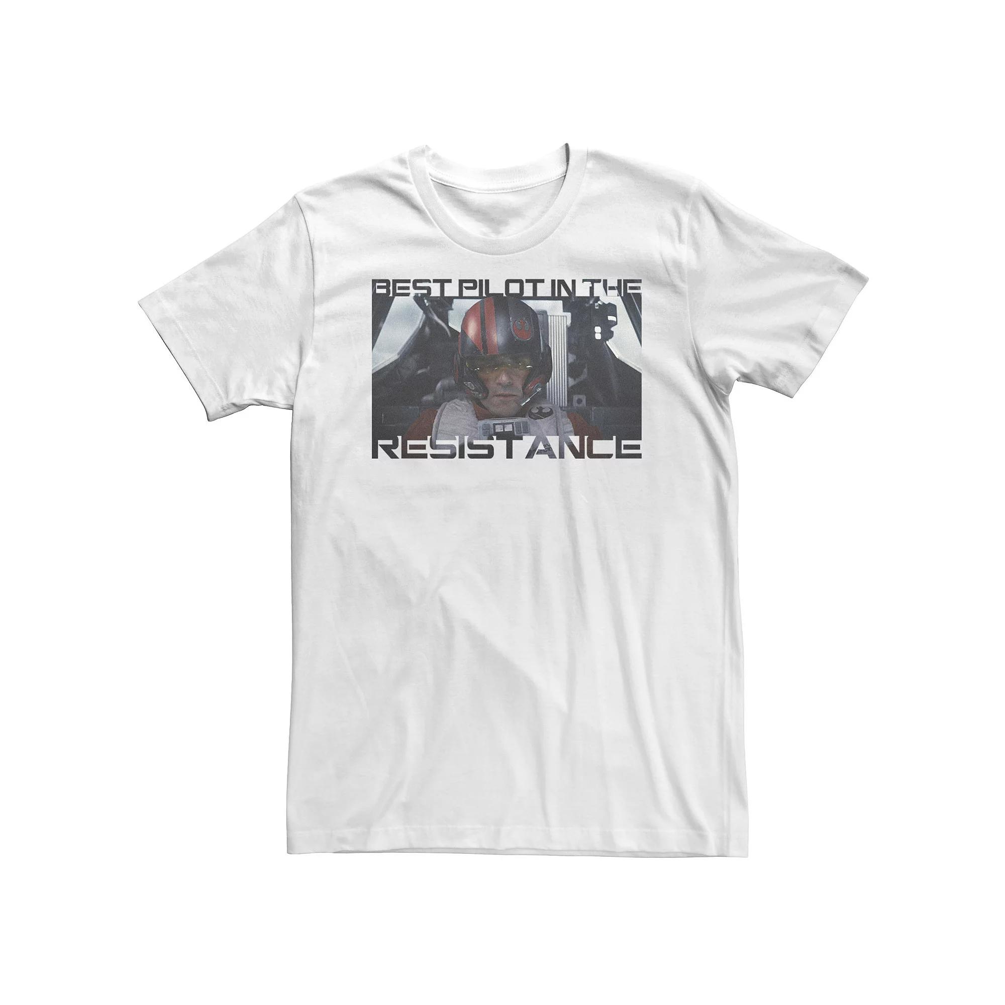 Big & Tall Star Wars Force Awakens Poe Best Pilot Tee, Men's,  Product Image