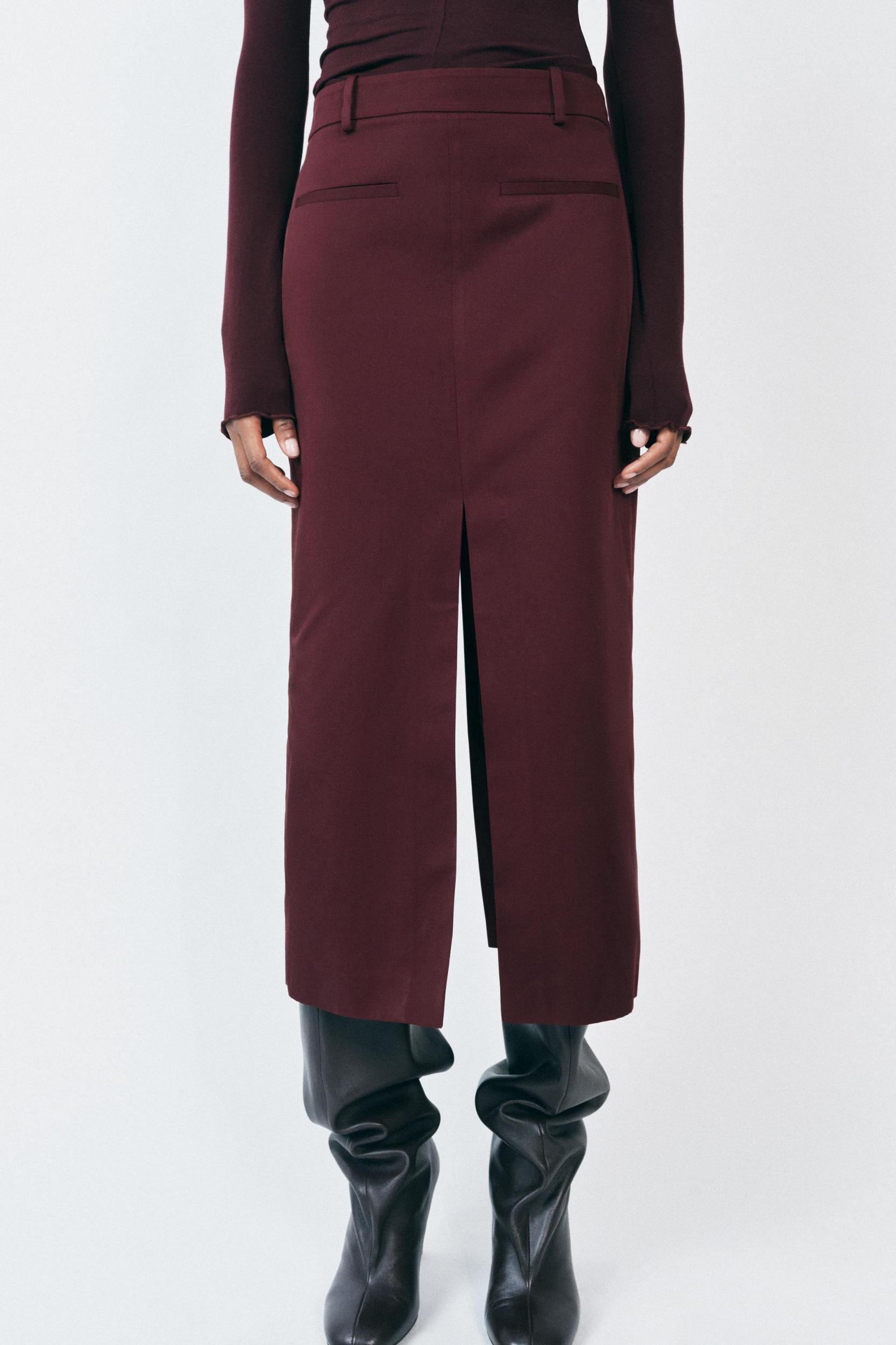 ZW COLLECTION SLIT PENCIL SKIRT Product Image