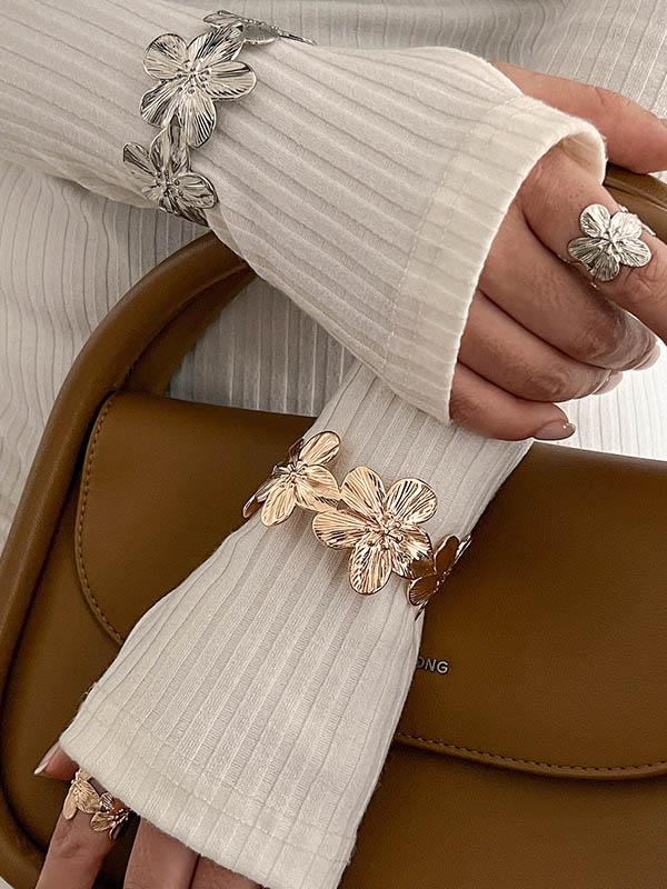 Flower Shape Geometric Bracelet Accessories Rings Accessories Product Image