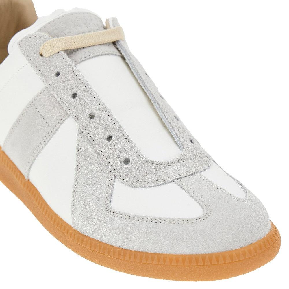 MAISON MARGIELA Bicolor Leather Replica Sneakers In White Product Image