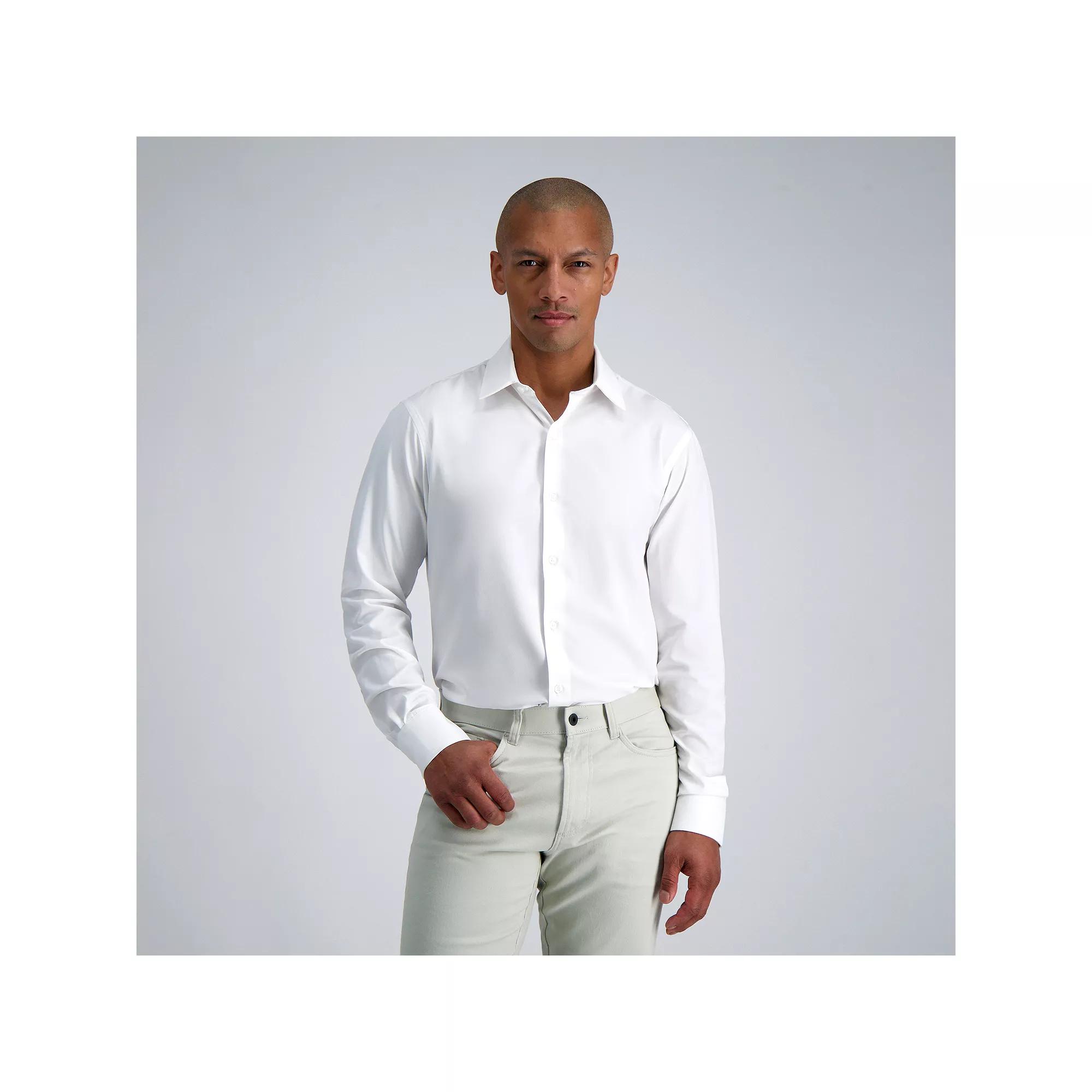 Men's Haggar® Smart Wash® Slim Fit Wrinkle Free Dress Shirt,  Product Image