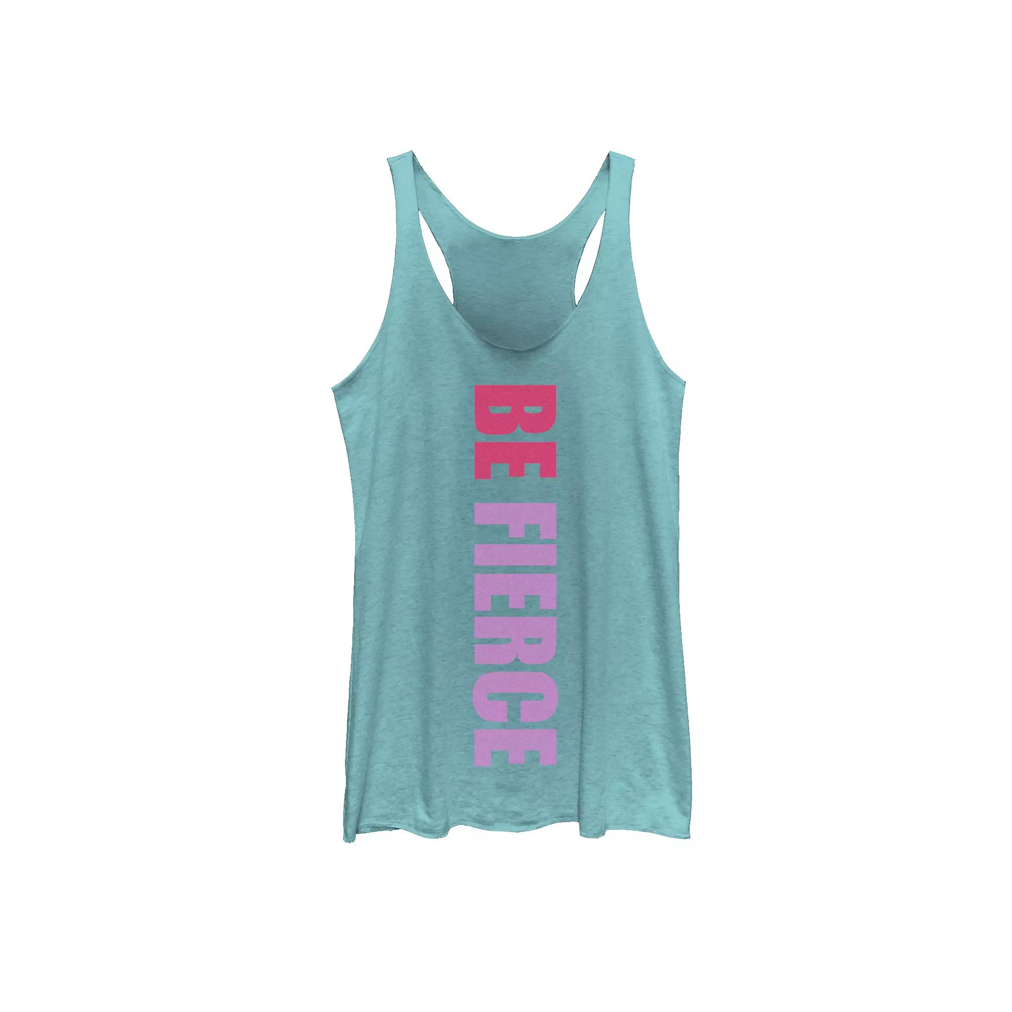 Juniors' Be Fierce Vertical Graphic Tank Top, Girl's,  Product Image