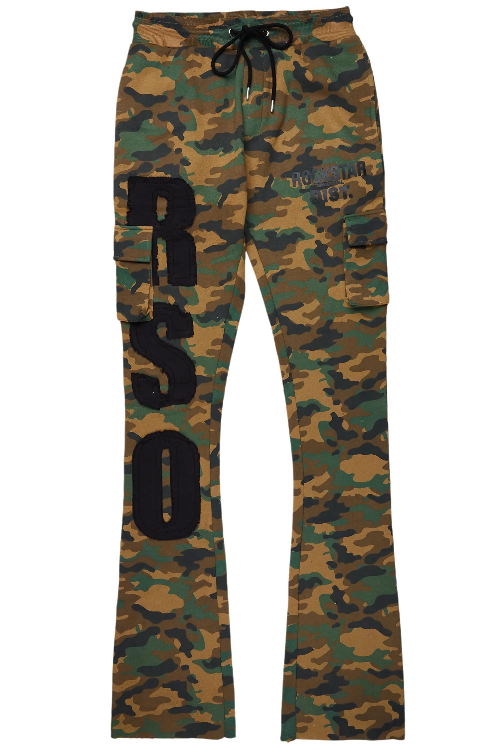 Admir Faded Camo Stacked Flare Pant Male Product Image