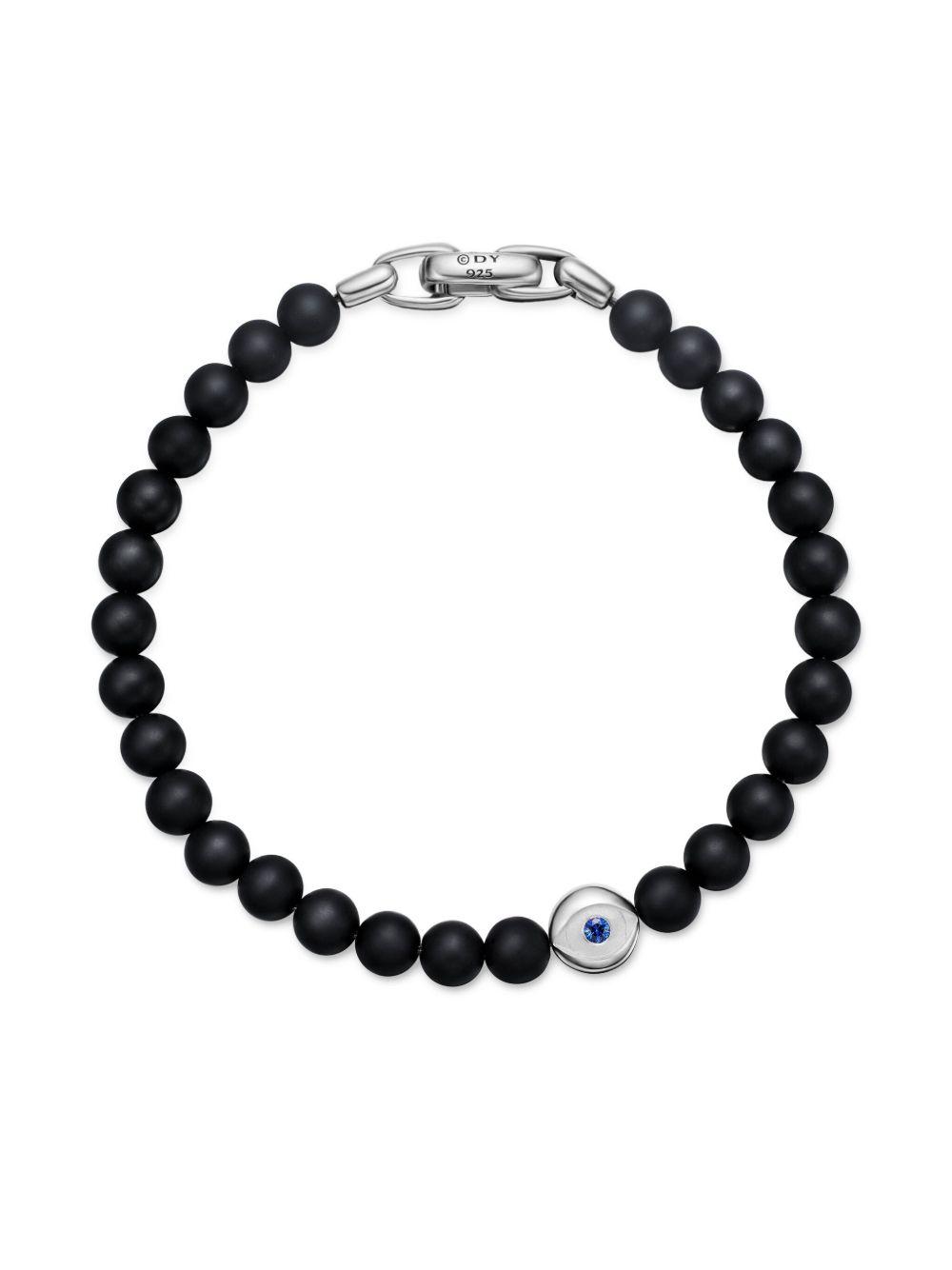 sterling silver Spiritual Beads bracelet (8mm) Product Image