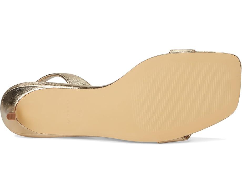 Carolina Metallic Leather Kitten Heel Sandals Product Image