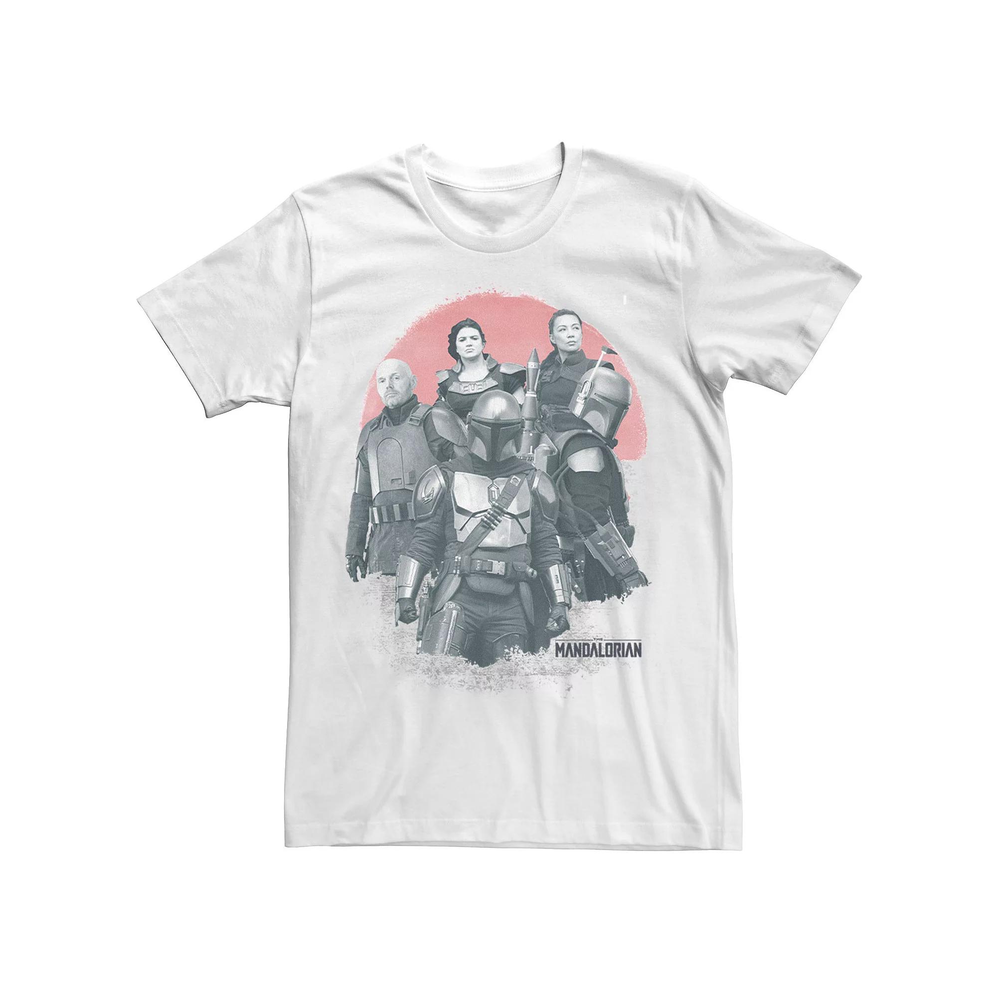 Big & Tall Star Wars: The Mandalorian Group Shot Red Sun R15 Tee, Men's,  Product Image