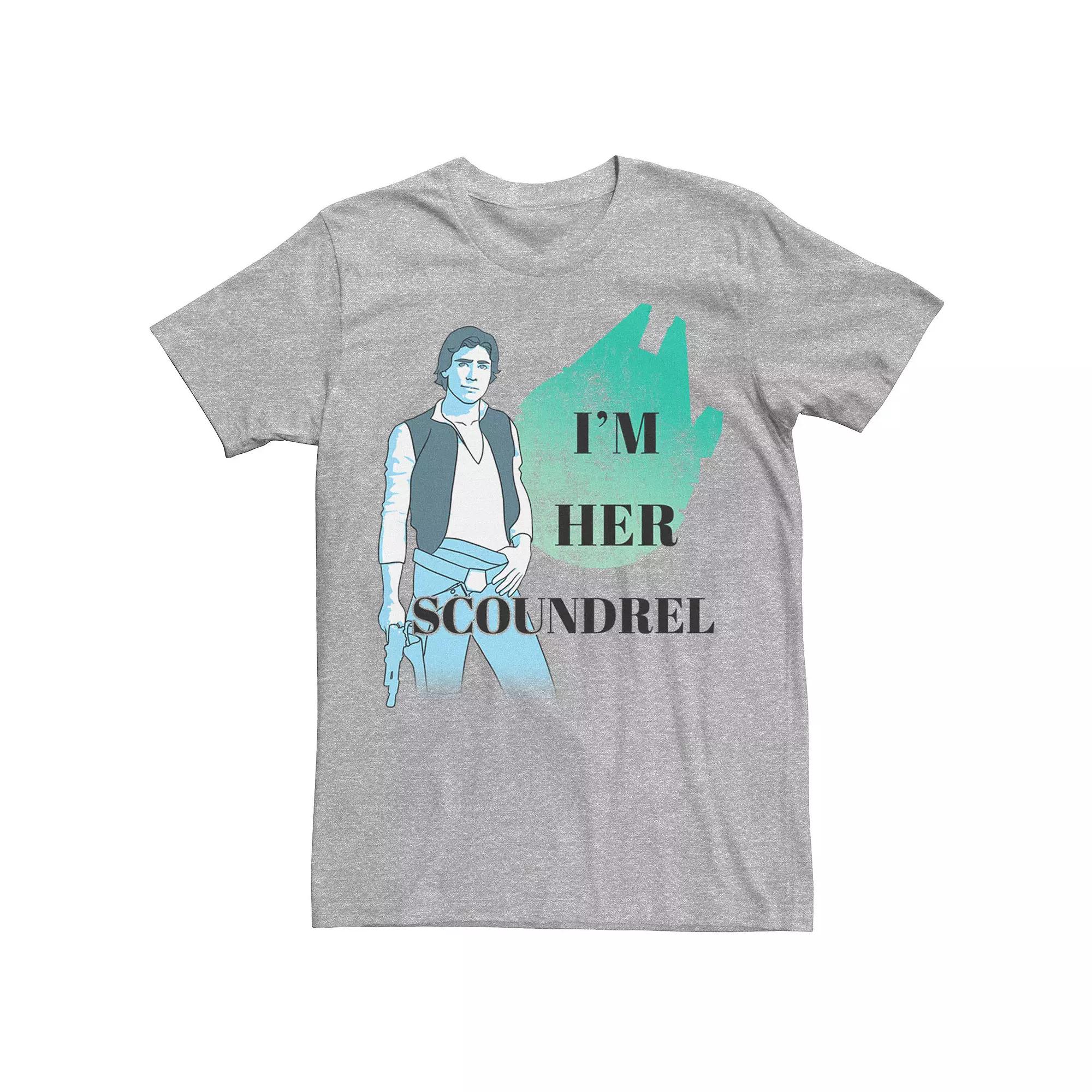 Men's Star Wars I'm Her Scoundrel Han Solo Watercolor Graphic Tee,  Product Image