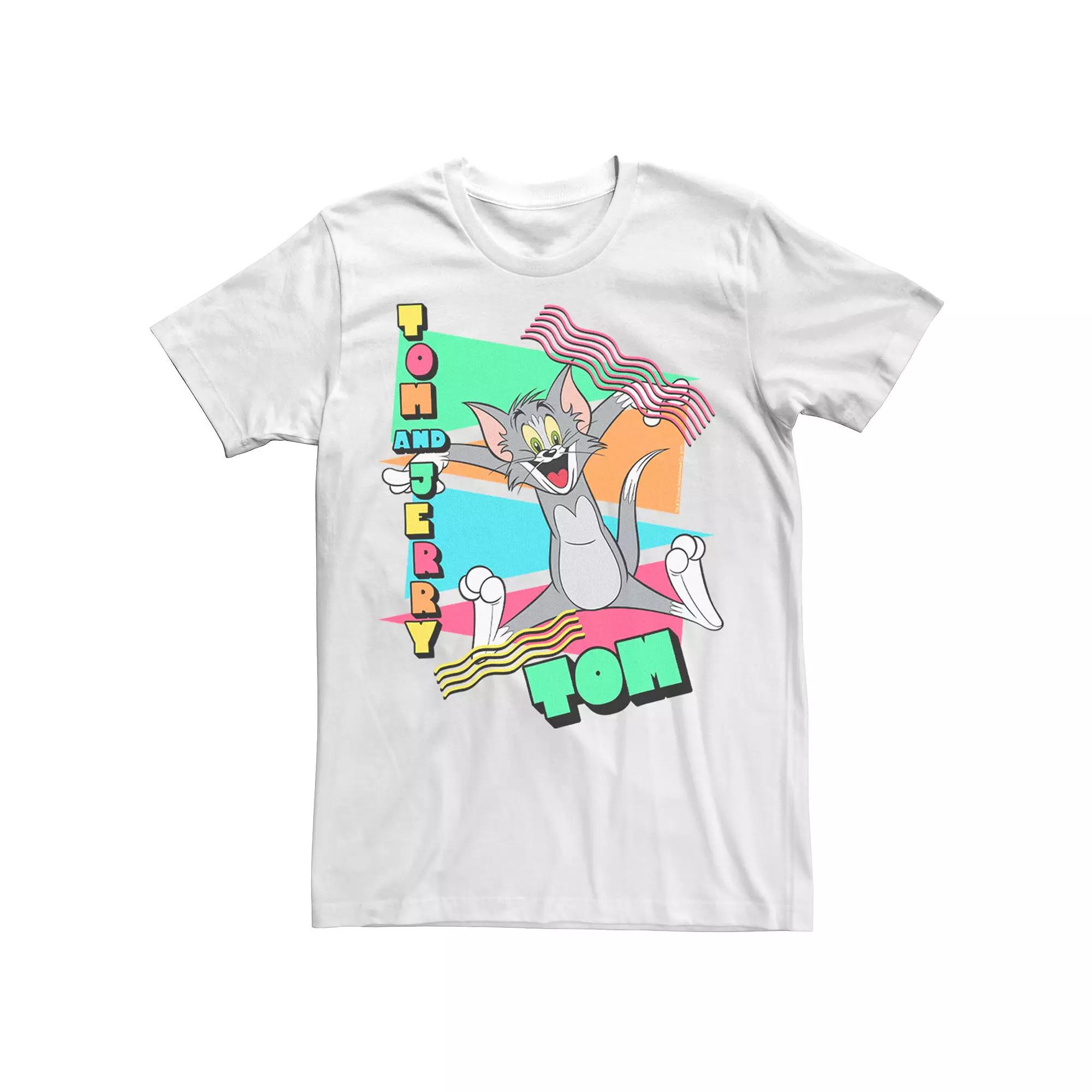 Men's Looney Tunes Tom Vintage 90s Triangles Tee,  Product Image