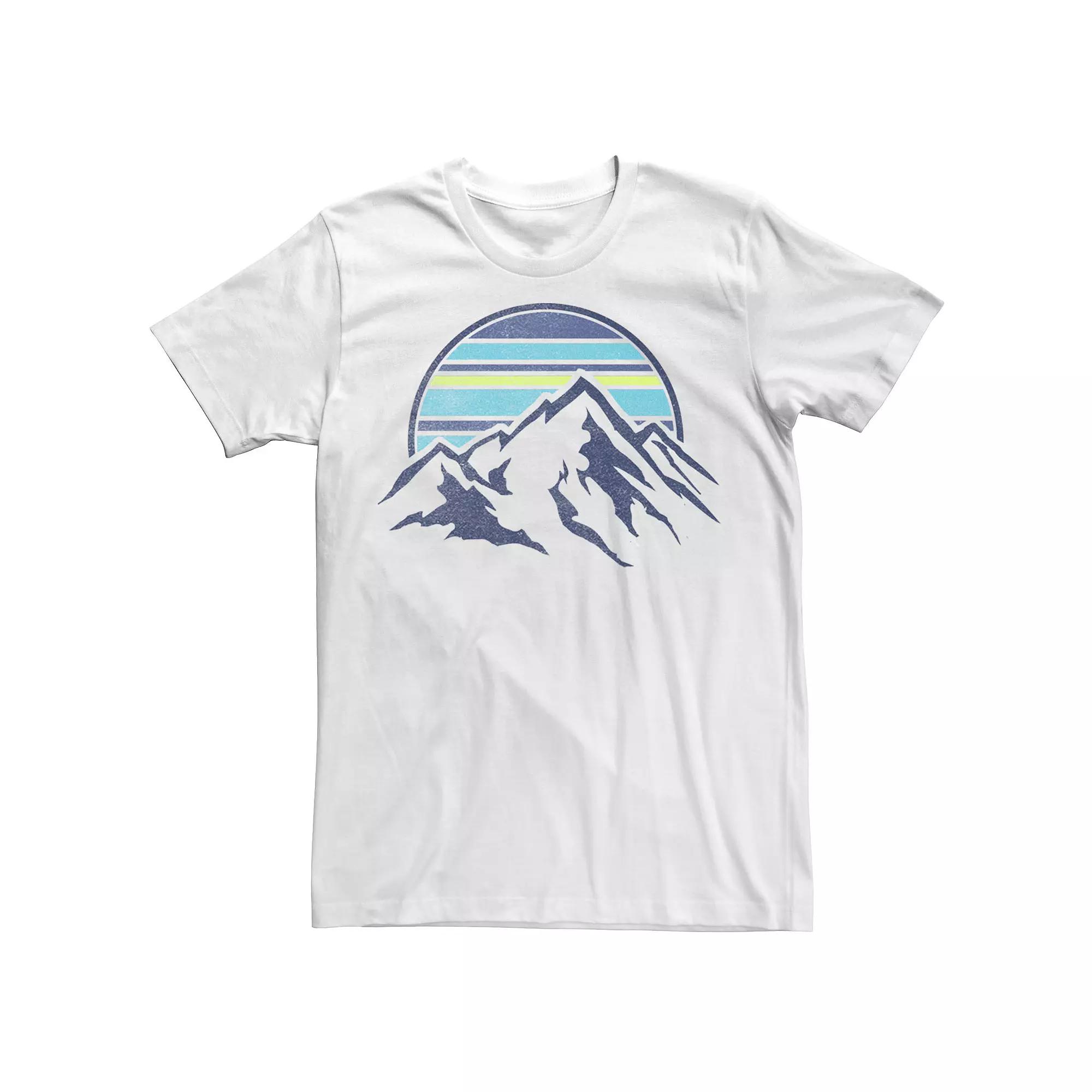 Men's Trendy Sunset Mountain Range Pocket Tee,  Product Image