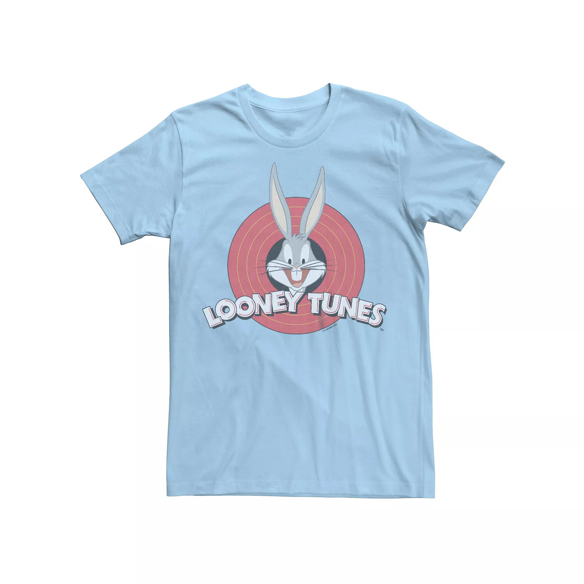 Men's Looney Tunes Presenting Bugs Bunny Graphic Tee, Size: XXL, Light Blue Product Image