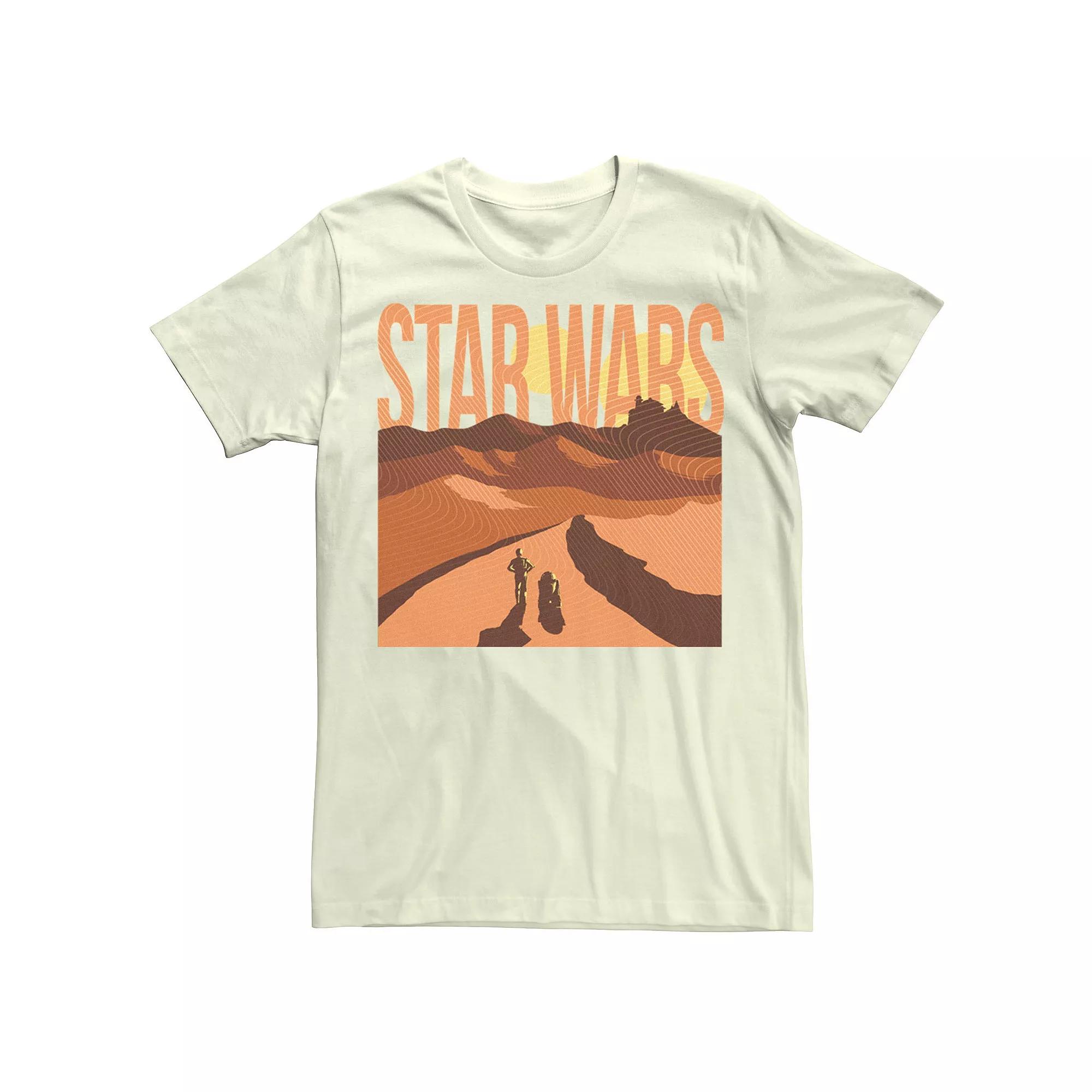 Men's Star Wars Lost In The Desert Tee, Size: 3XL, Natural Product Image