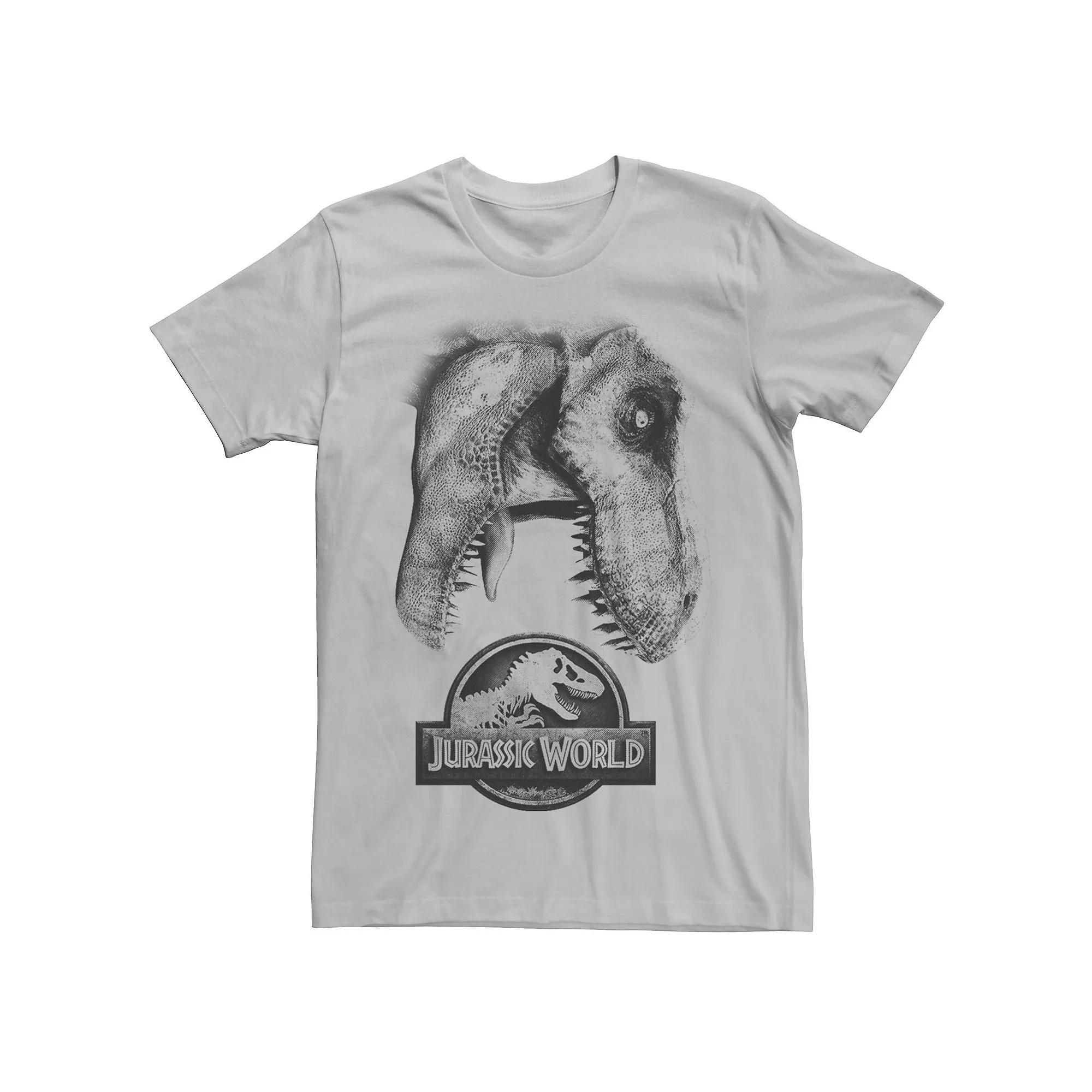Men's Jurassic World Two T-Rex Icon Attack Grunge Tee,  Product Image