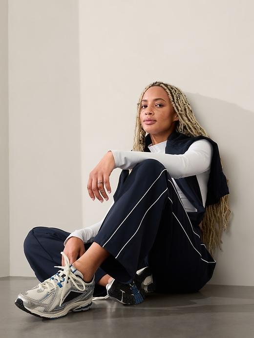 Venice High Rise Track Stripe Wide Leg Pant Product Image