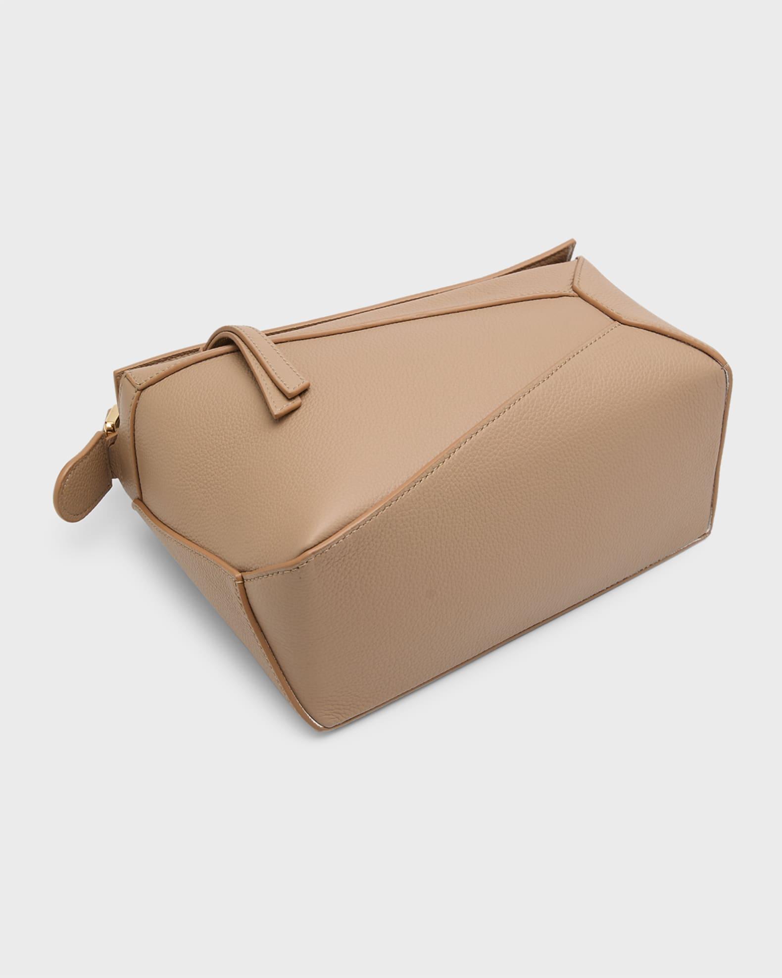 Puzzle Edge Small Top-Handle Bag in Soft Grained Leather Product Image