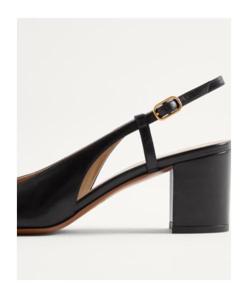 VALENTINO GARAVANI Vlogo 65 Tasseled Two-tone Leather Slingback Pumps In Black Product Image