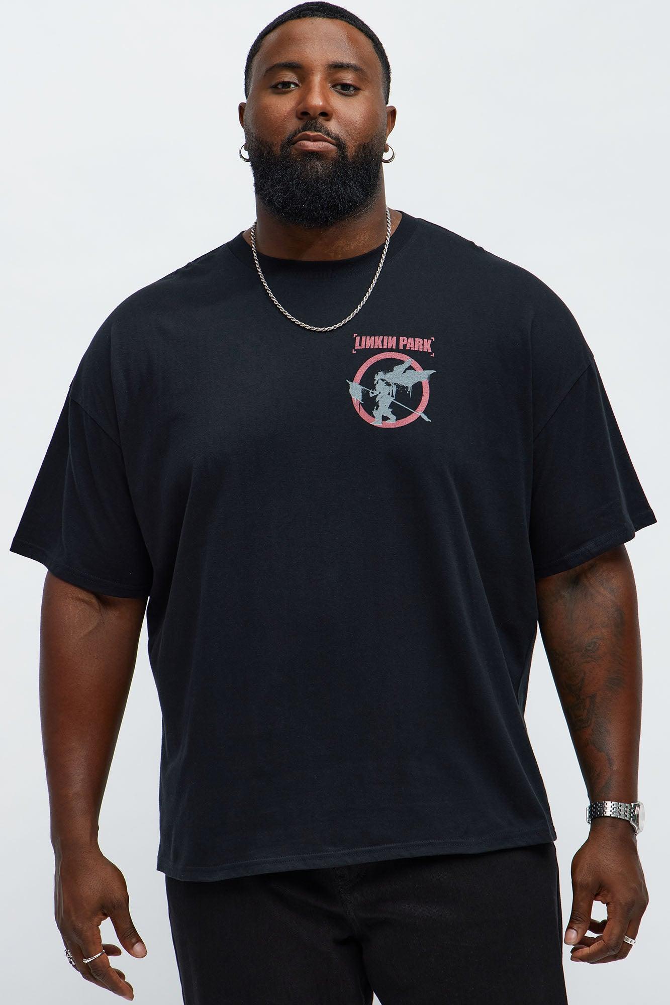 Linkin Park Hybrid Theory Oversized Short Sleeve Tee - Black Male Product Image