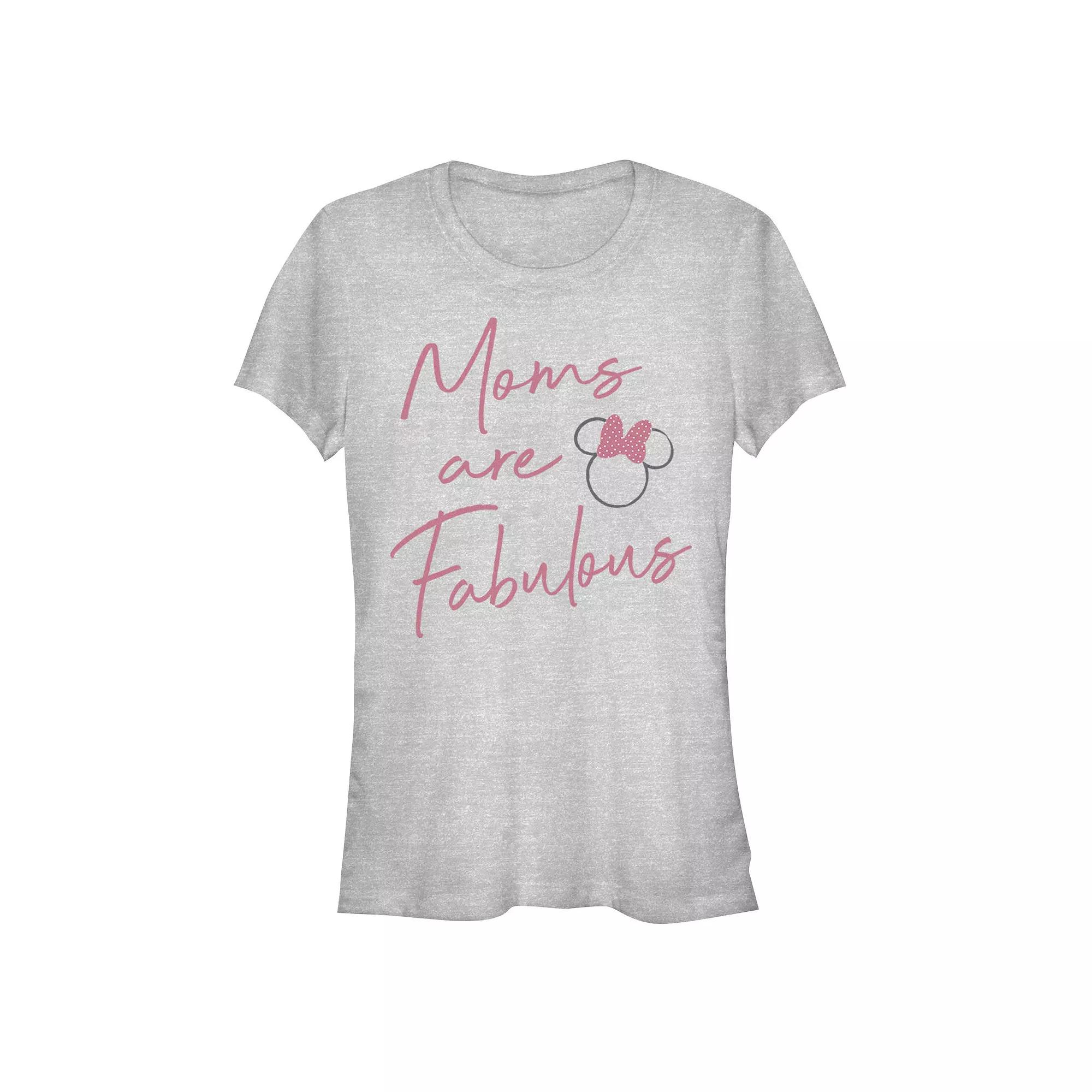 Disney's Minnie Mouse Moms Are Fabulous Juniors' Graphic Tee, Women's,  Product Image