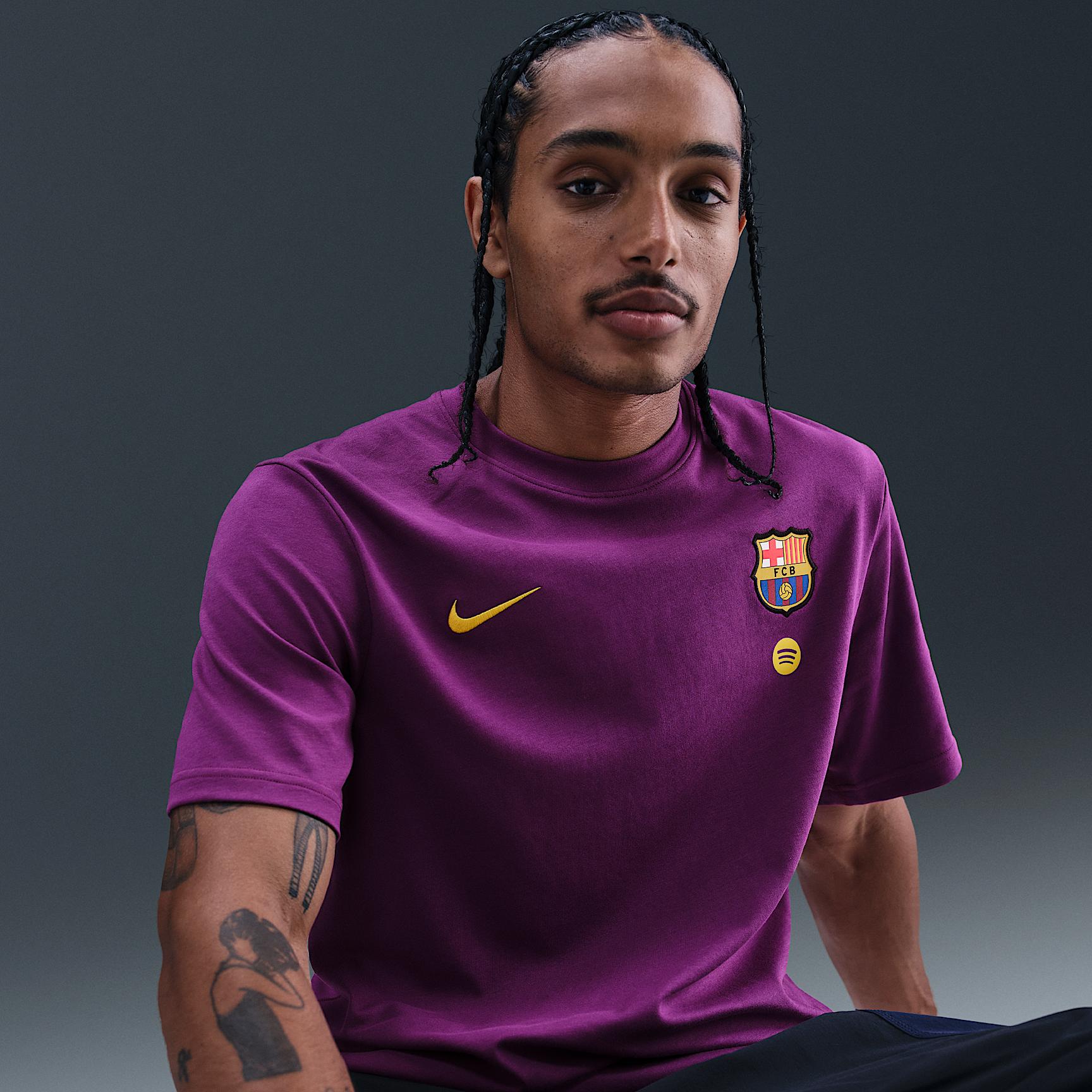 FC Barcelona Primary Home Nike Mens Dri-FIT Soccer Short-Sleeve Top | HJ6549-595 Product Image