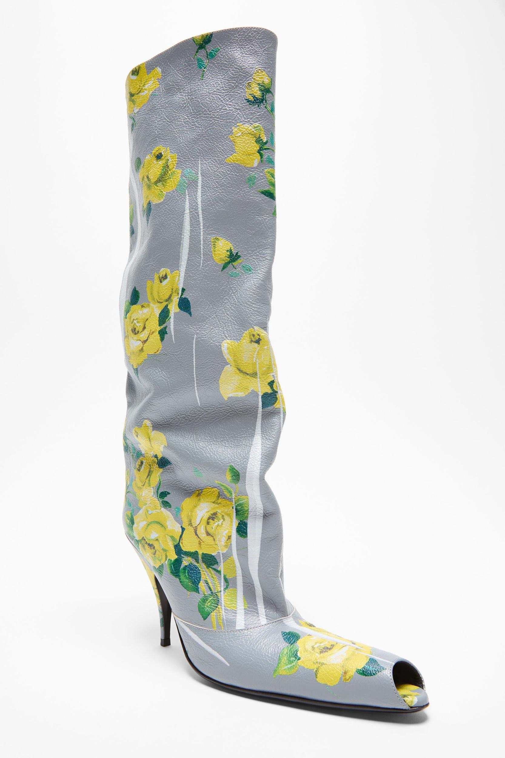 Leather boots open toe Product Image