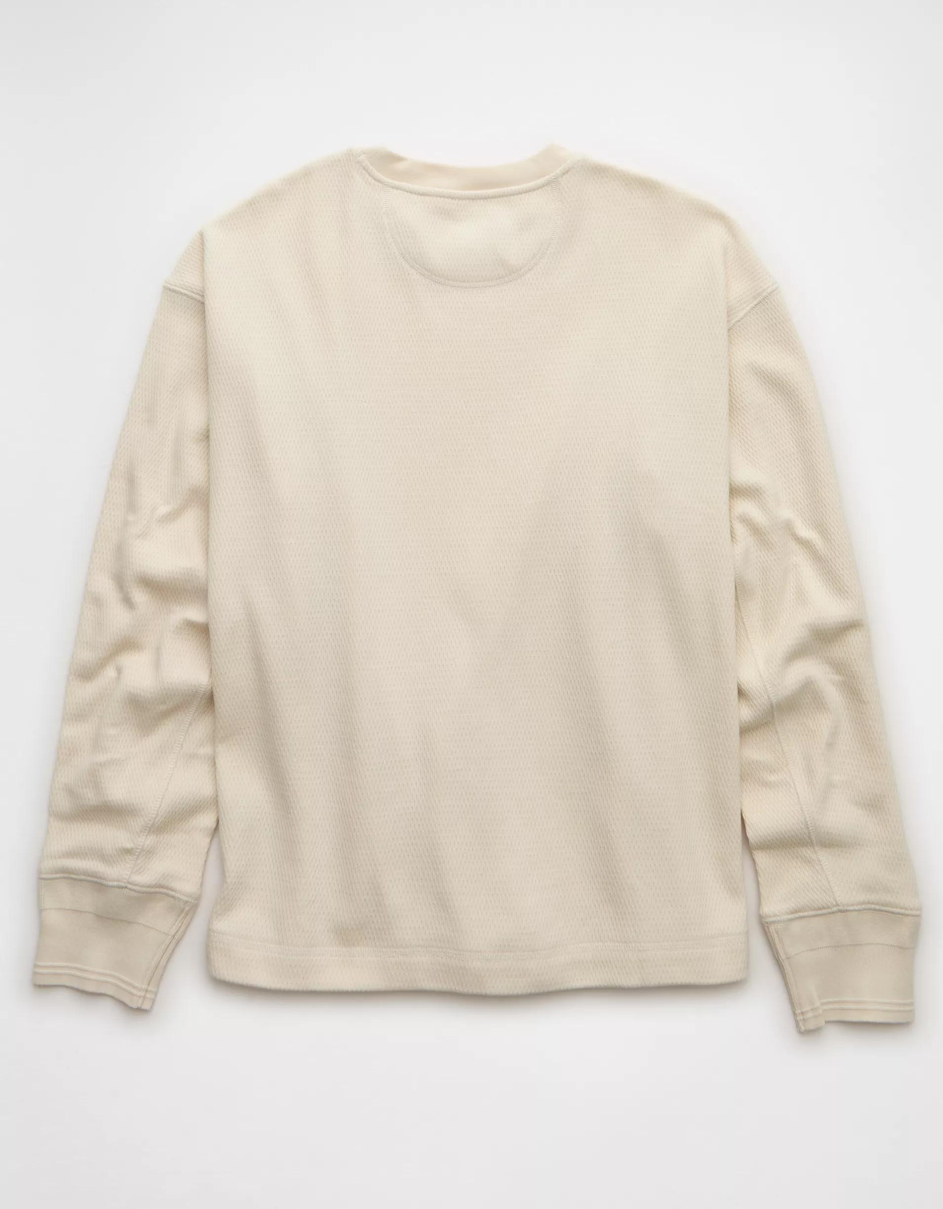 AE Boxy Washed Thermal Shirt Product Image