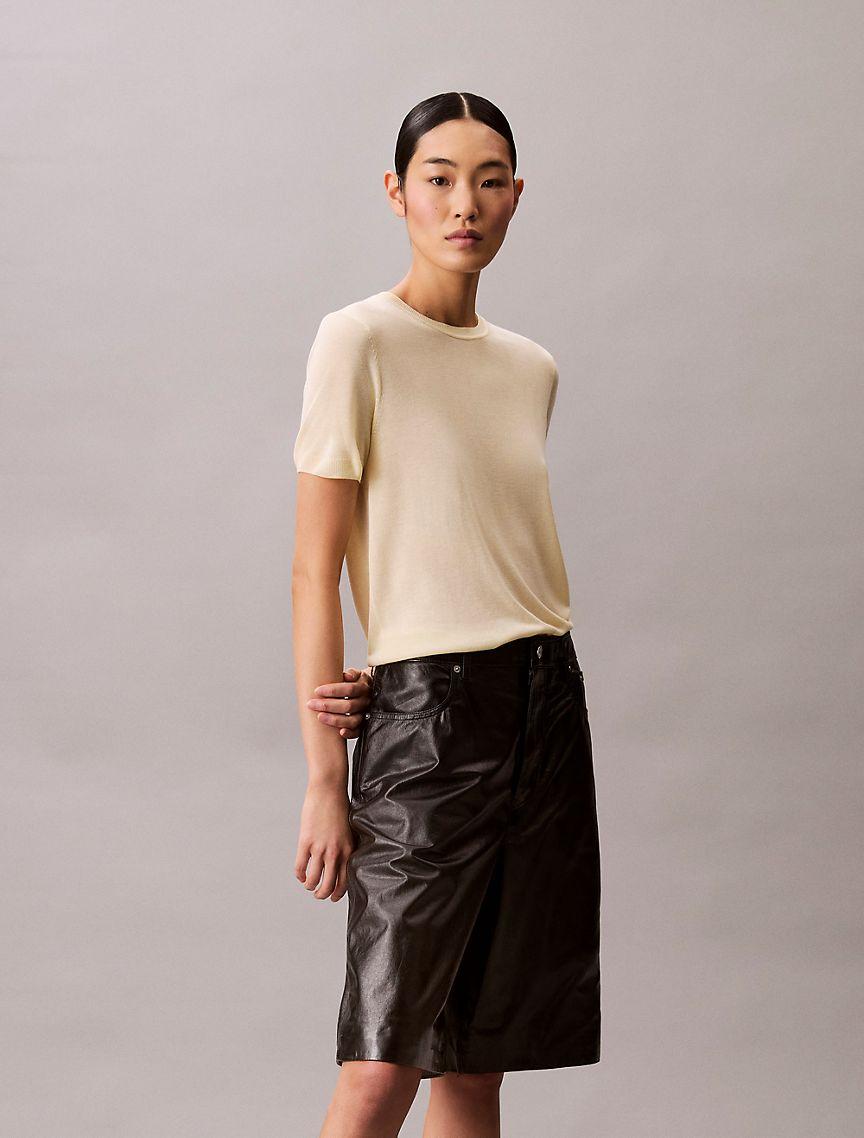 Viscose Short Sleeve Sweater  Product Image