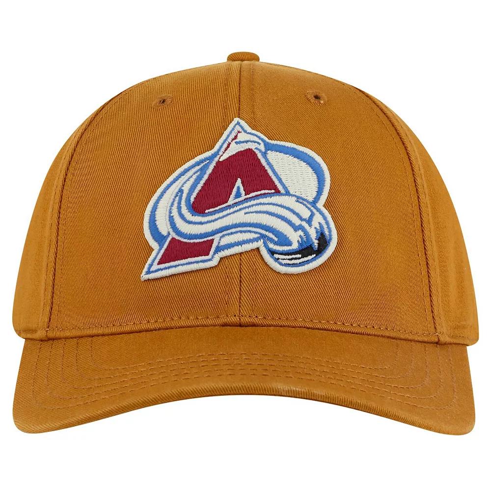 Men's American Needle Tan Colorado Avalanche Hepcat Washed Twill Adjustable Hat, Team Product Image