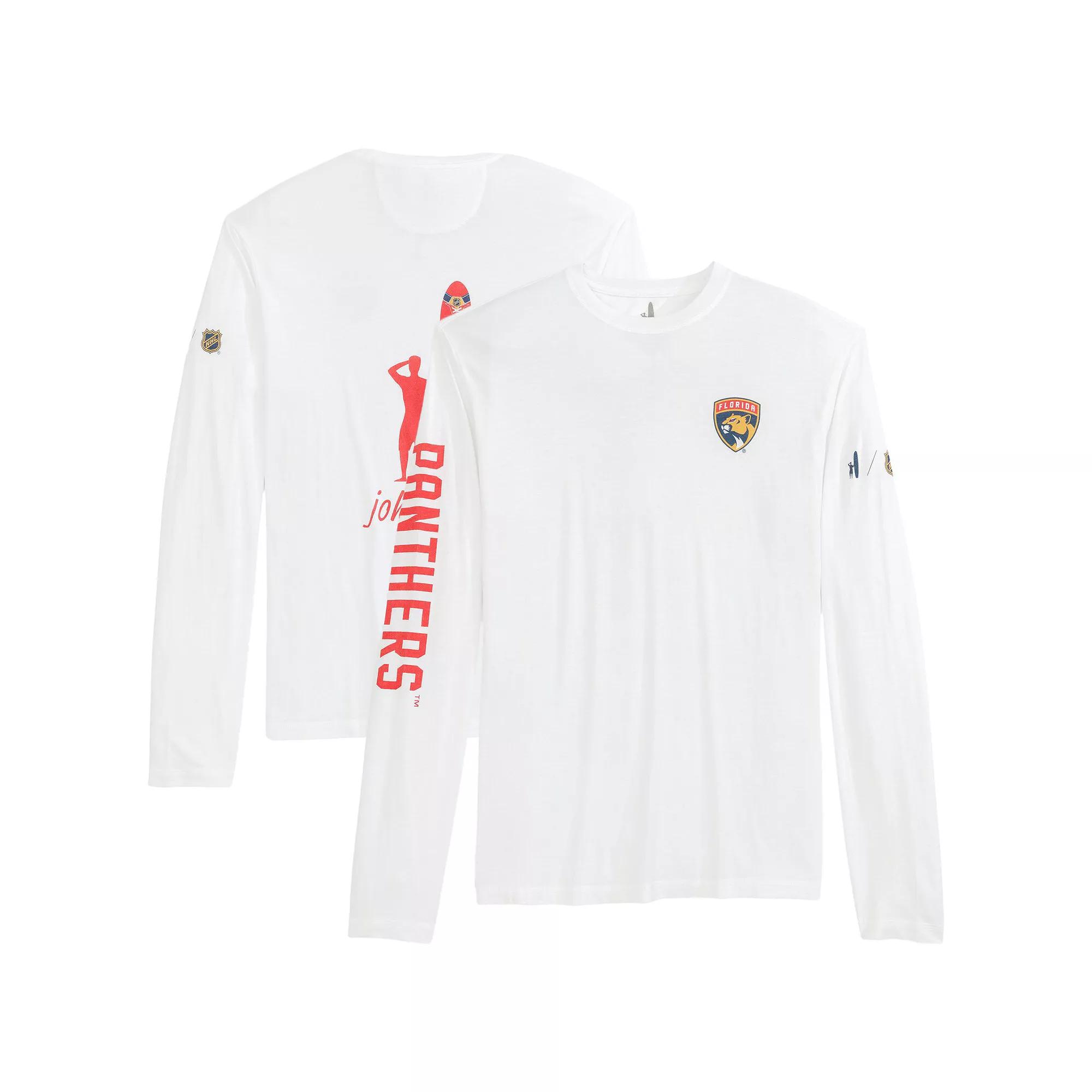 Men's johnnie-O White Florida Panthers Adam Long Sleeve T-Shirt,  Product Image