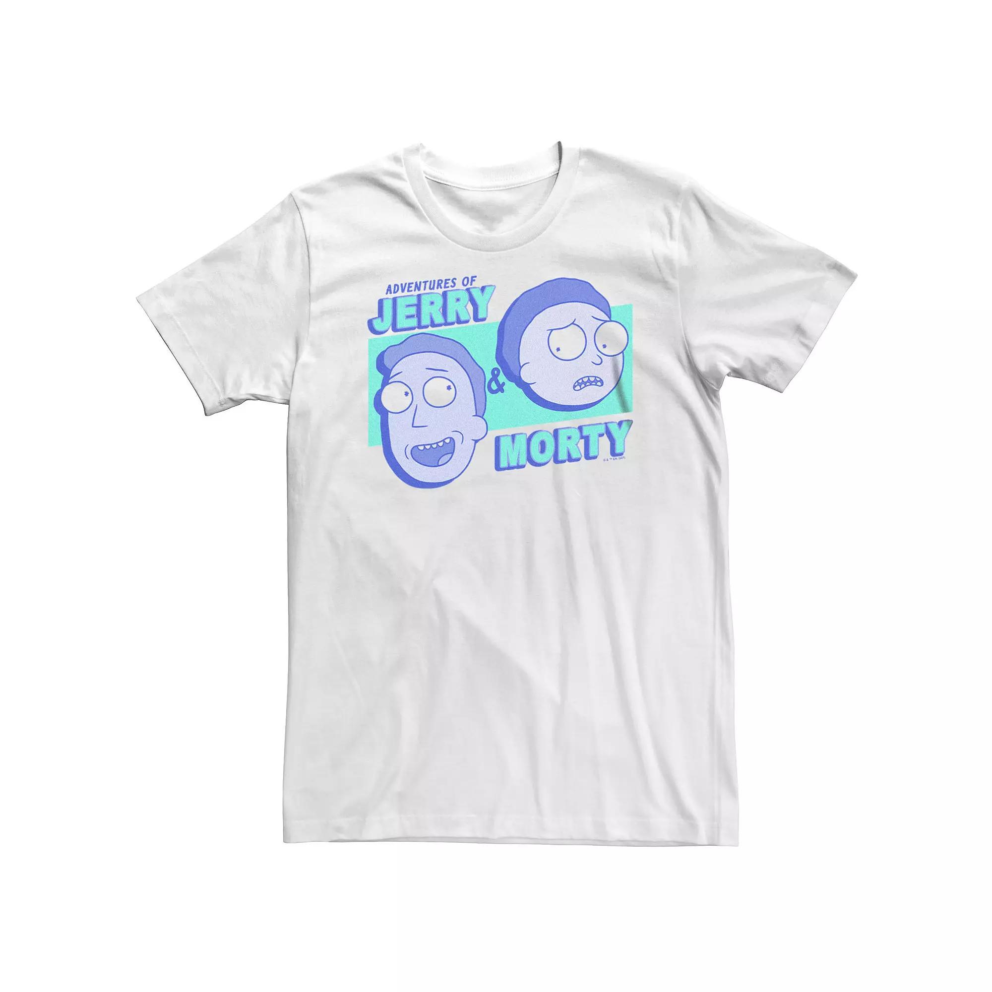 Big & Tall Rick And Morty Adventures of Jerry Tee, Men's,  Product Image