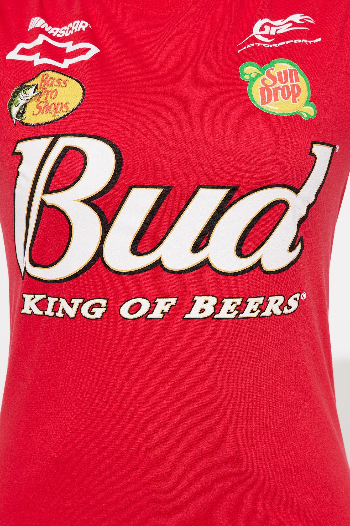 Budweiser King Of Beers Oversized Tee - Red Female Product Image