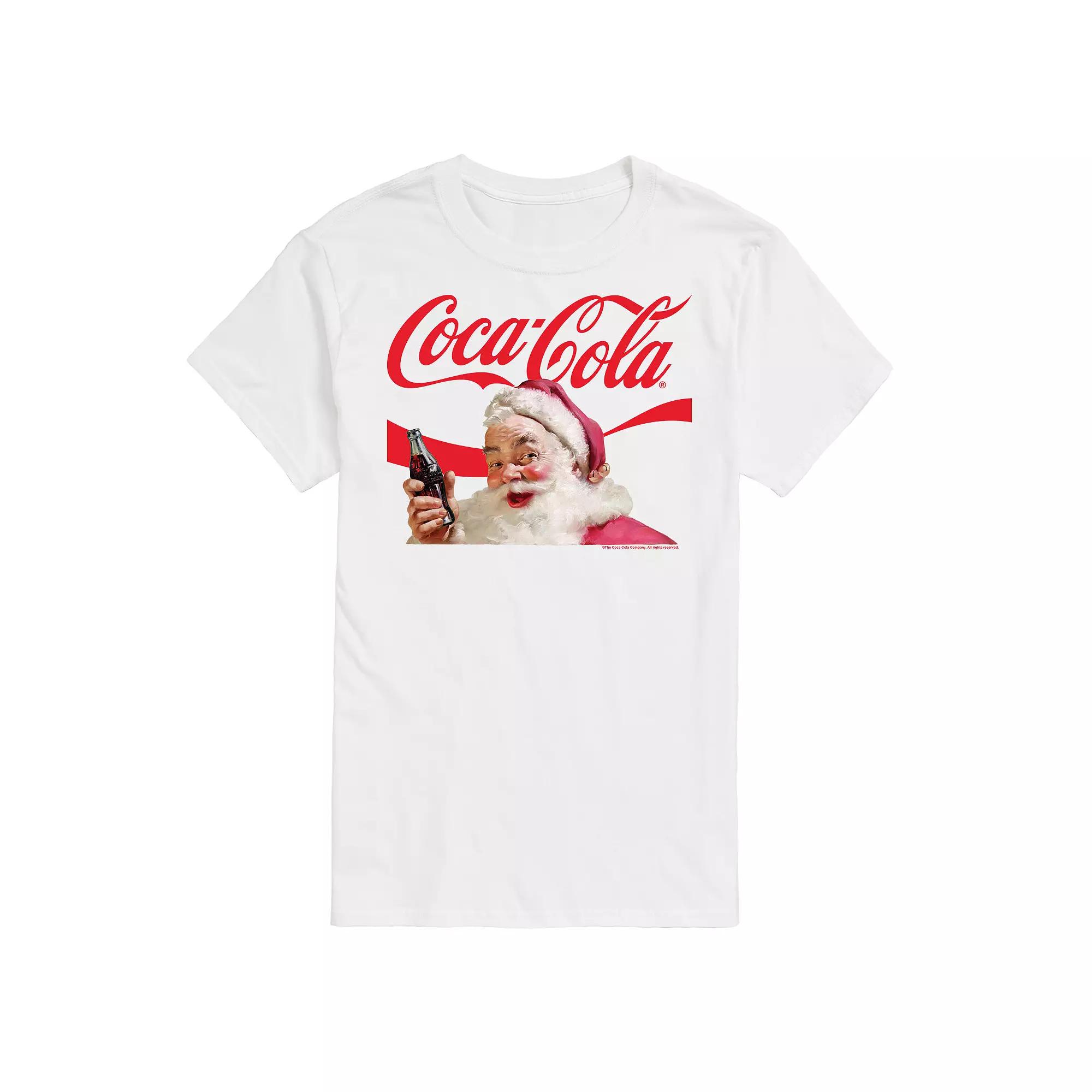 Big & Tall Coca-Cola Santa Logo Graphic Tee, Men's,  Product Image
