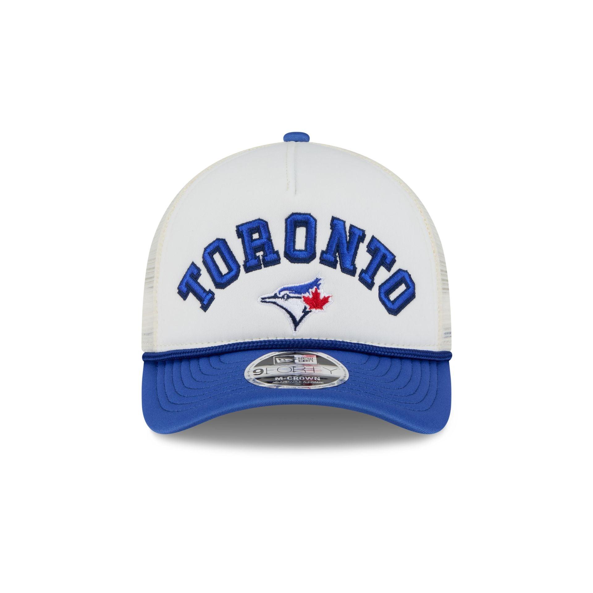 Toronto Blue Jays Chrome Arch 9FORTY M-Crown A-Frame Trucker Hat Male Product Image