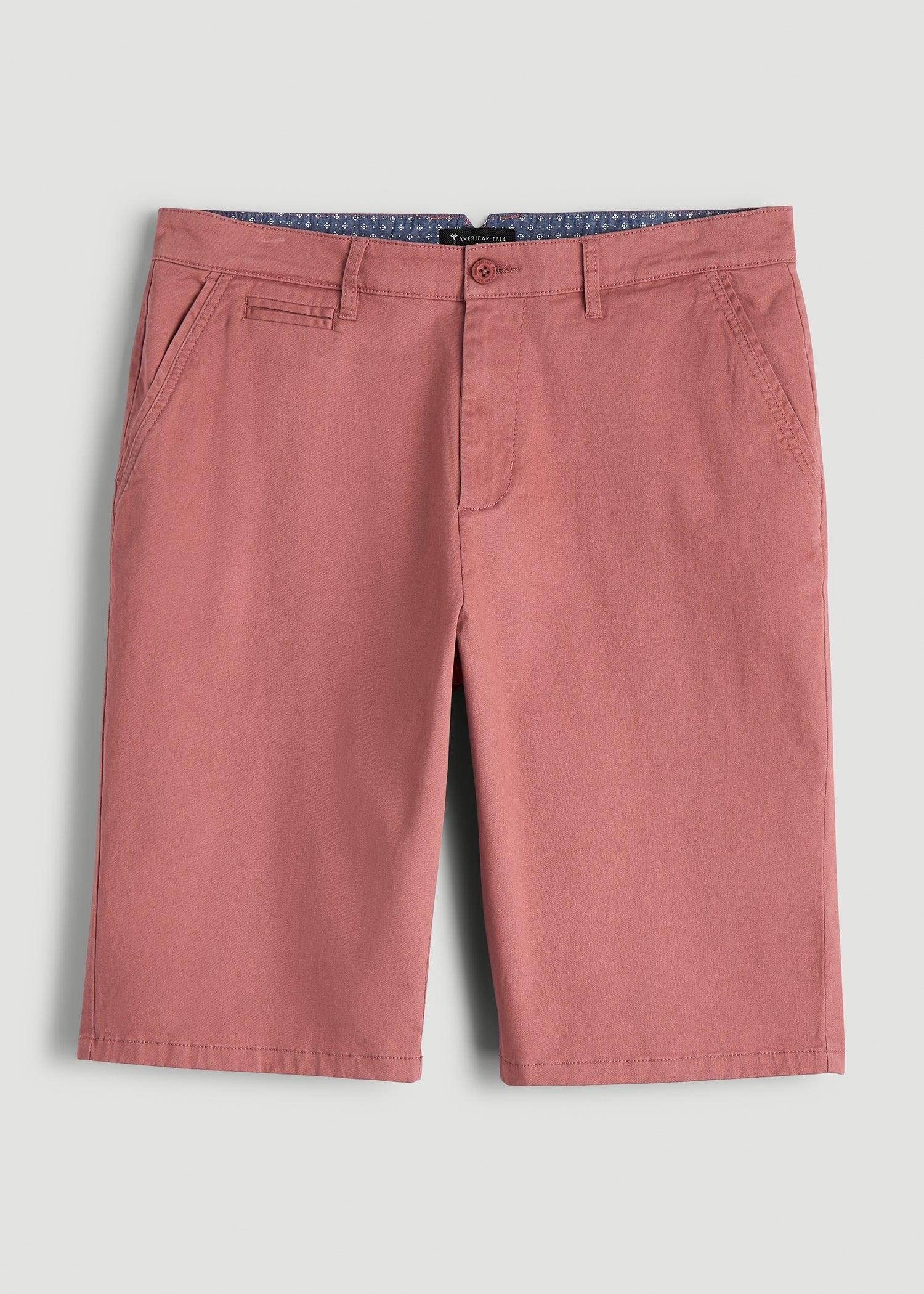 Chino Shorts for Tall Men in Withered Rose Male Product Image