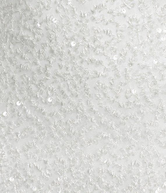 B. Darlin V-Neck Sleeveless Tie Front Sequin Bodycon Dress Product Image