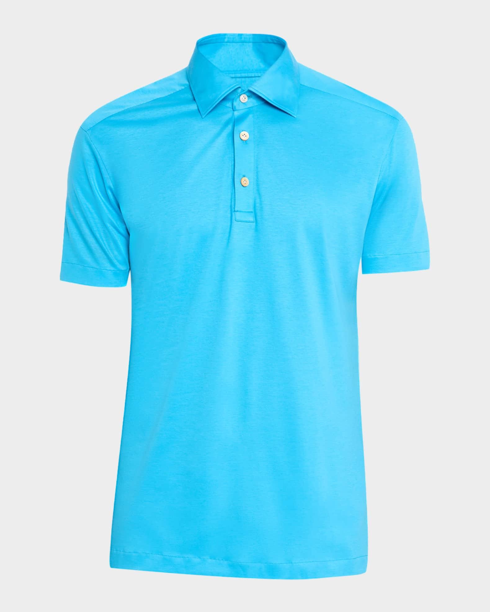 Men's Cotton Classic-Fit Polo Shirt Product Image