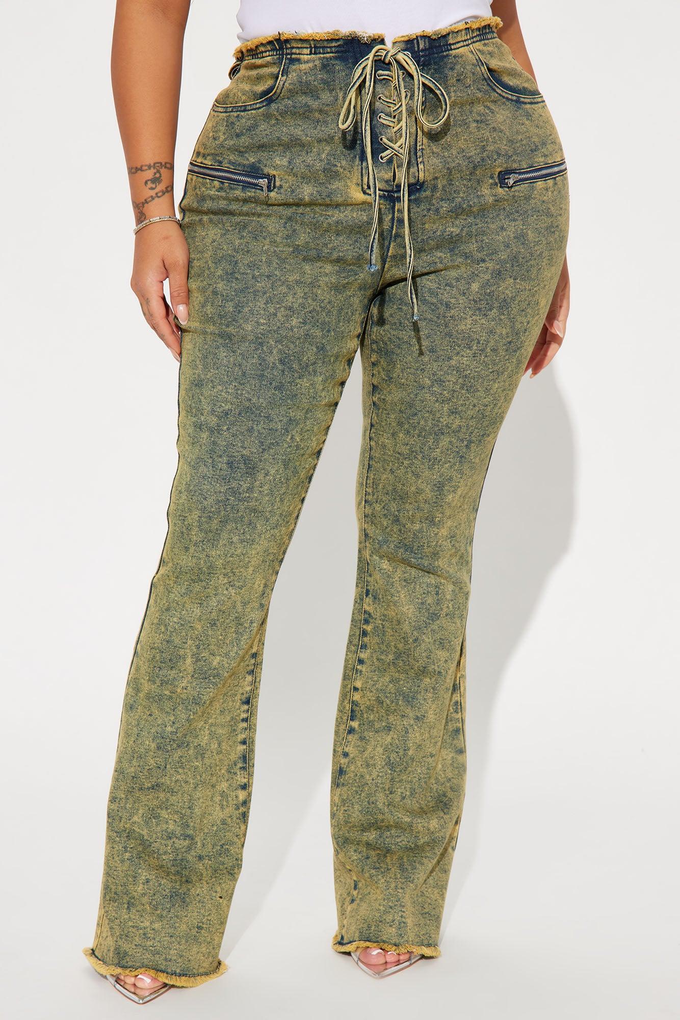 Know You Well Acid Wash Flare Jean - Vintage Wash Product Image