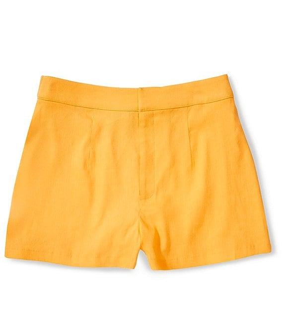 Gianni Bini Lila Flat Front Linen Shorts Product Image