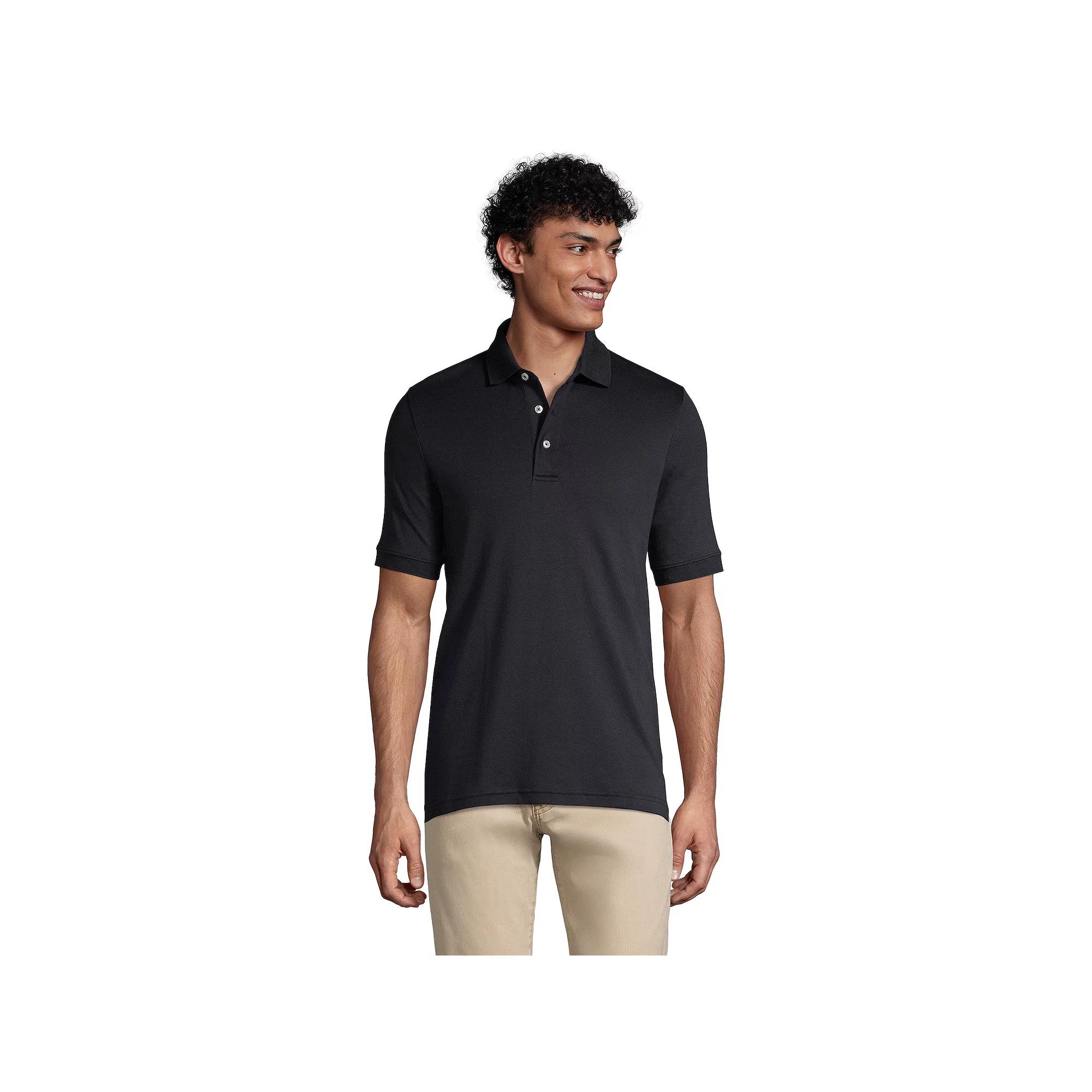 Big & Tall Lands' End Tailored-Fit Super Soft Supima Polo, Men's,  Product Image