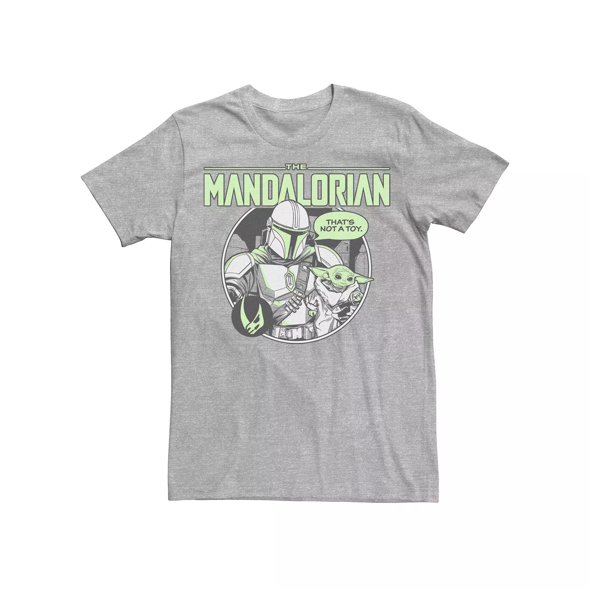 Men's Star Wars: The Mandalorian The Child That's Not A Toy Neon Tee,  Product Image