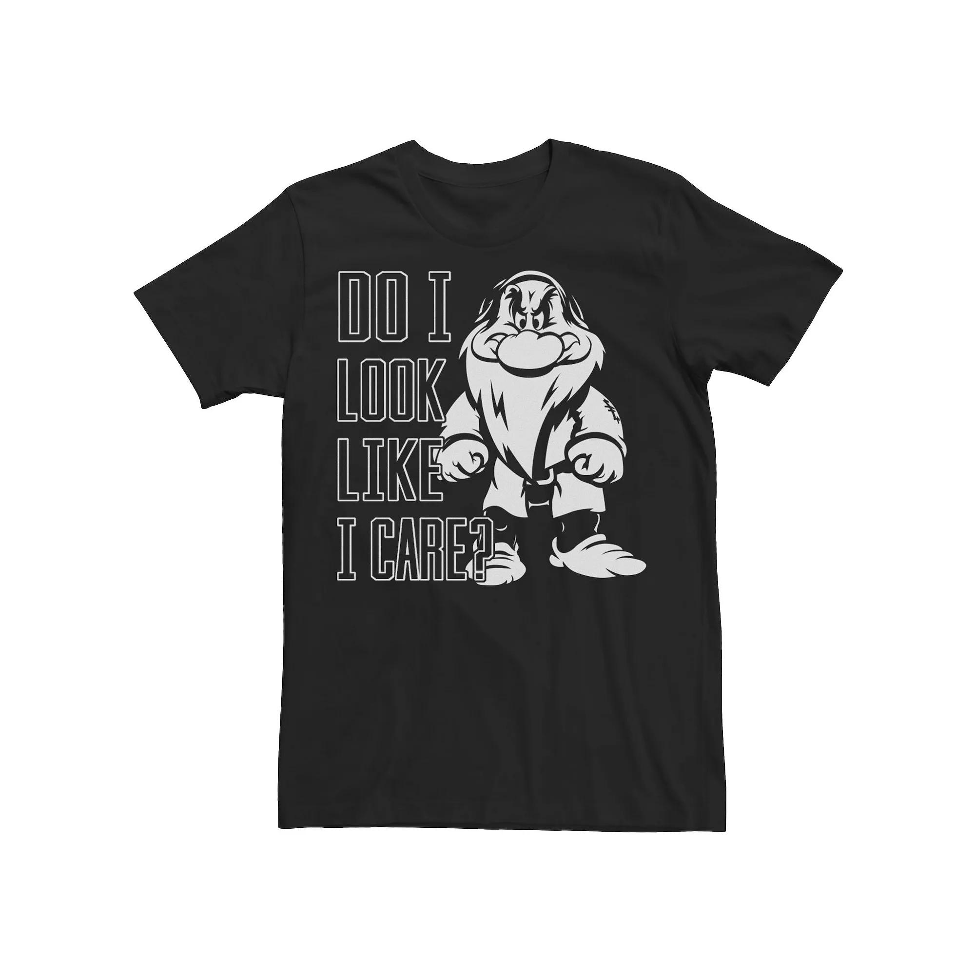 Disney's Snow White Grumpy Men's Do I Look Like I Care Tee,  Product Image