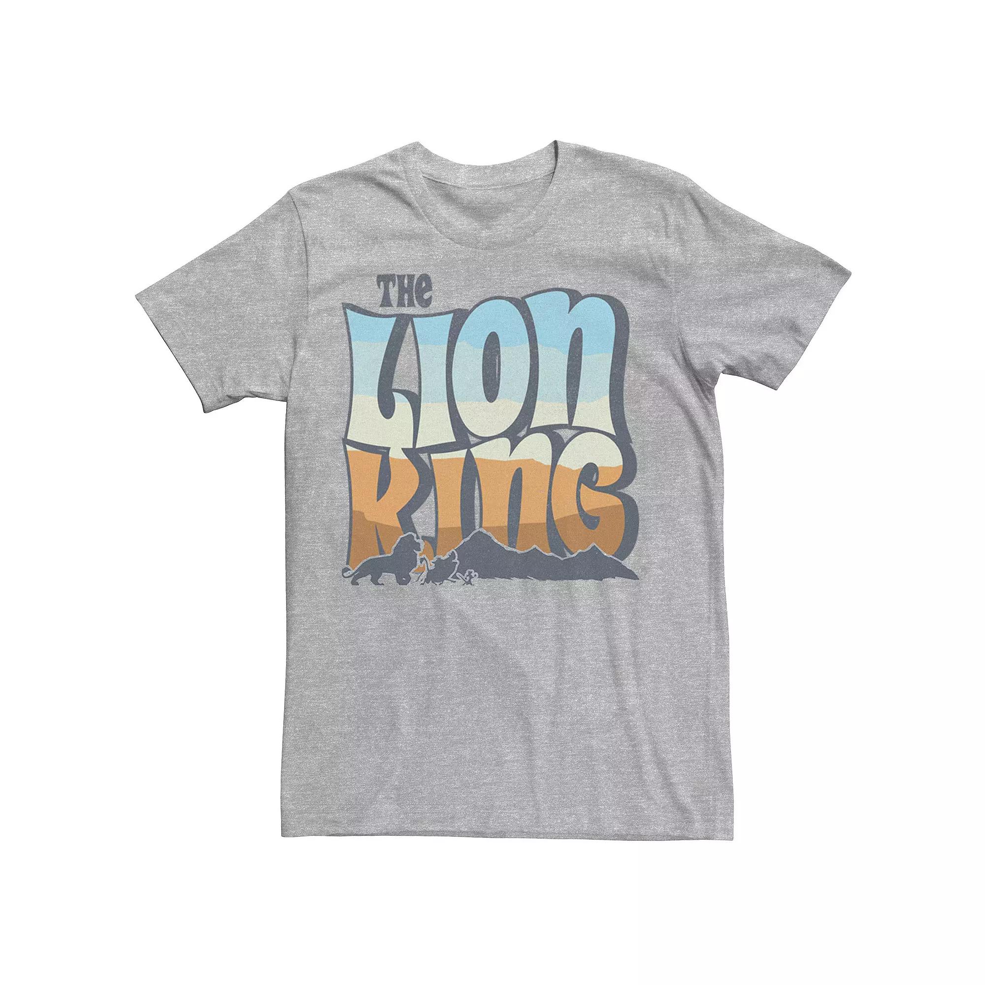 Disney's The Lion King Men's Color Grade Retro Logo Tee,  Product Image