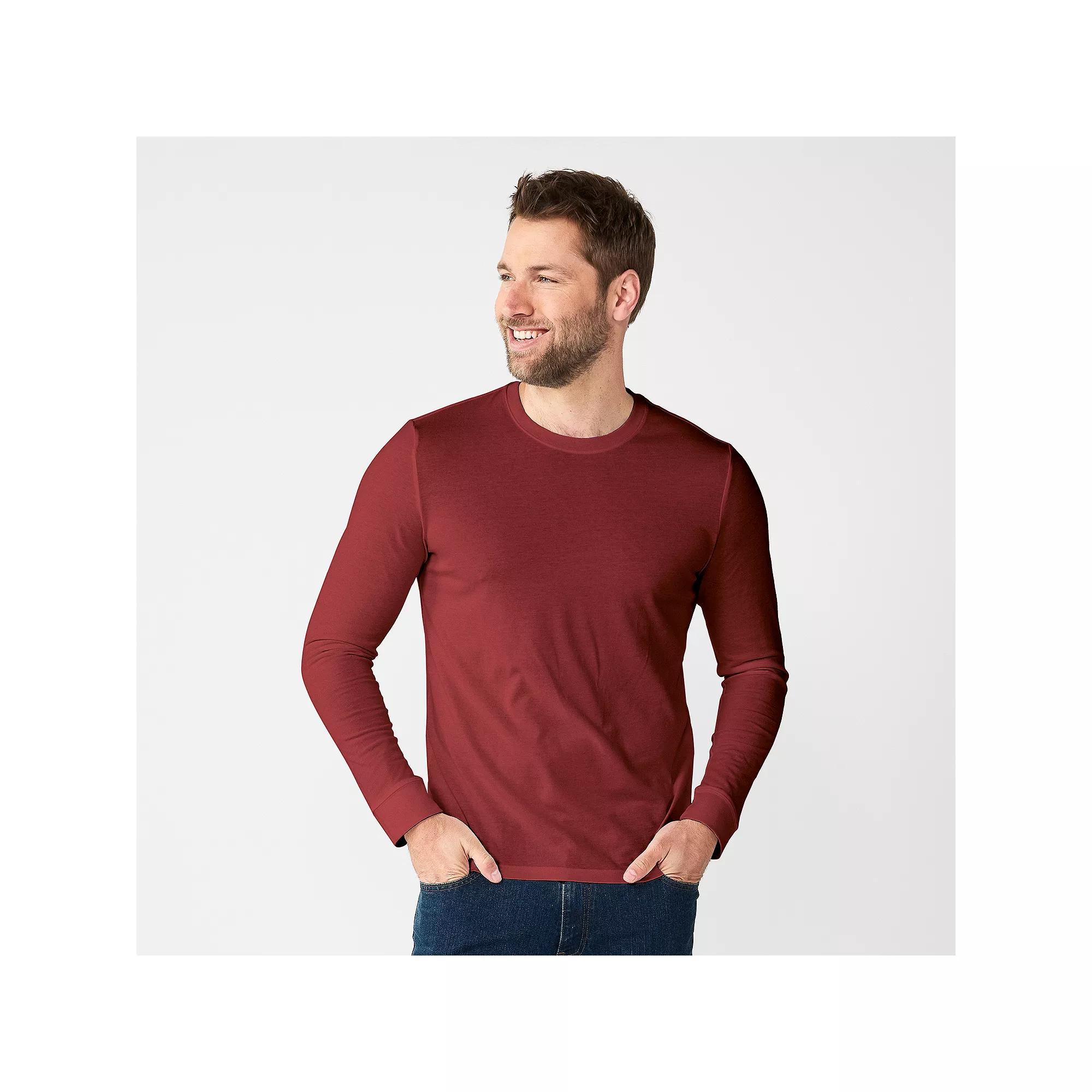 Men's Sonoma Goods For Life® Supersoft Long Sleeve Crewneck Tee,  Product Image