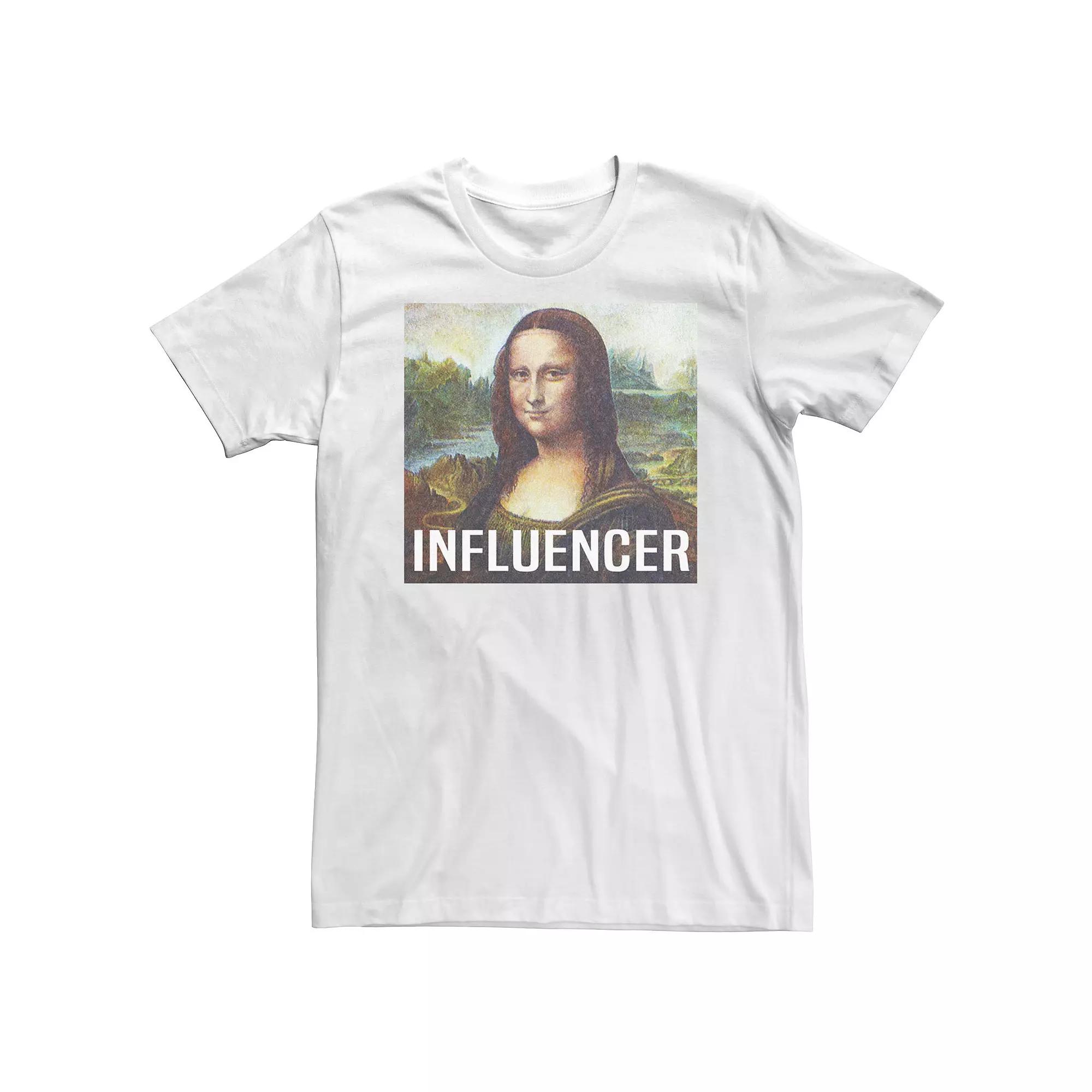 Big & Tall Trendy Mona Lisa "Influencer" Tee, Men's,  Product Image