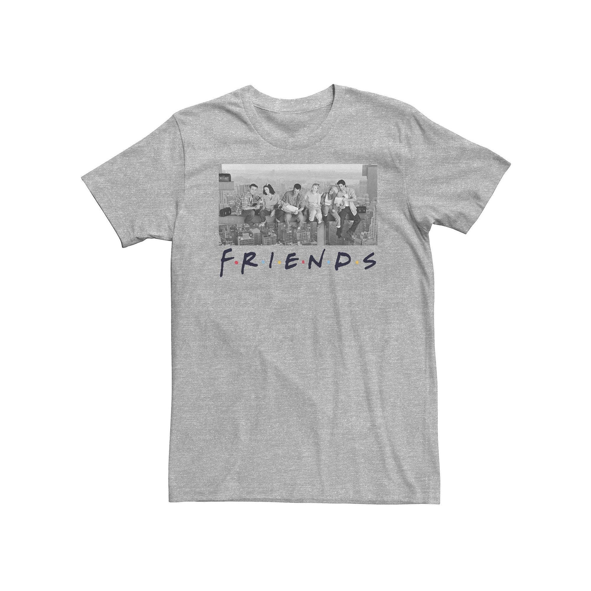 Big & Tall Friends Title Logo Group Skyline Portrait Tee, Men's,  Product Image