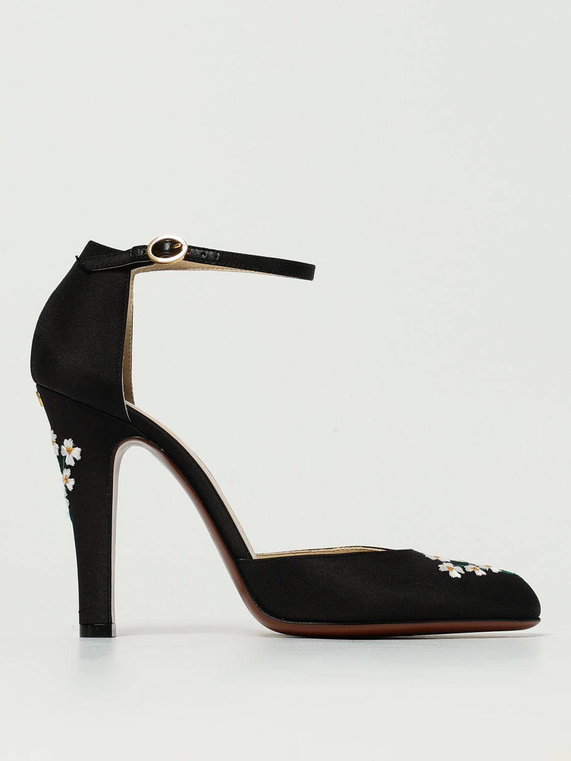 VALENTINO GARAVANI Black Fabric Hi Dolly Pumps Product Image