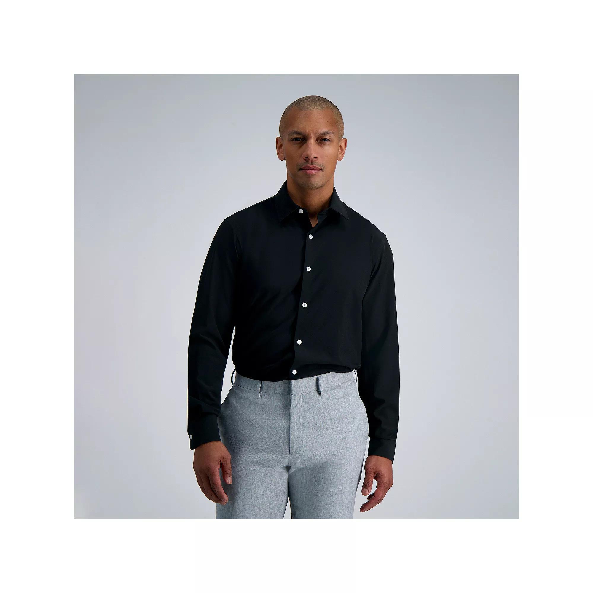 Men's Haggar® Smart Wash® Slim Fit Wrinkle Free Dress Shirt,  Product Image