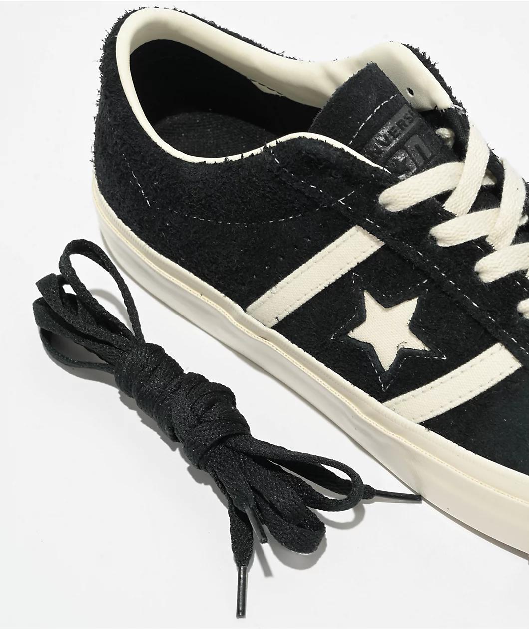 Converse One Star Academy Pro Black & Egret Skate Shoes Product Image