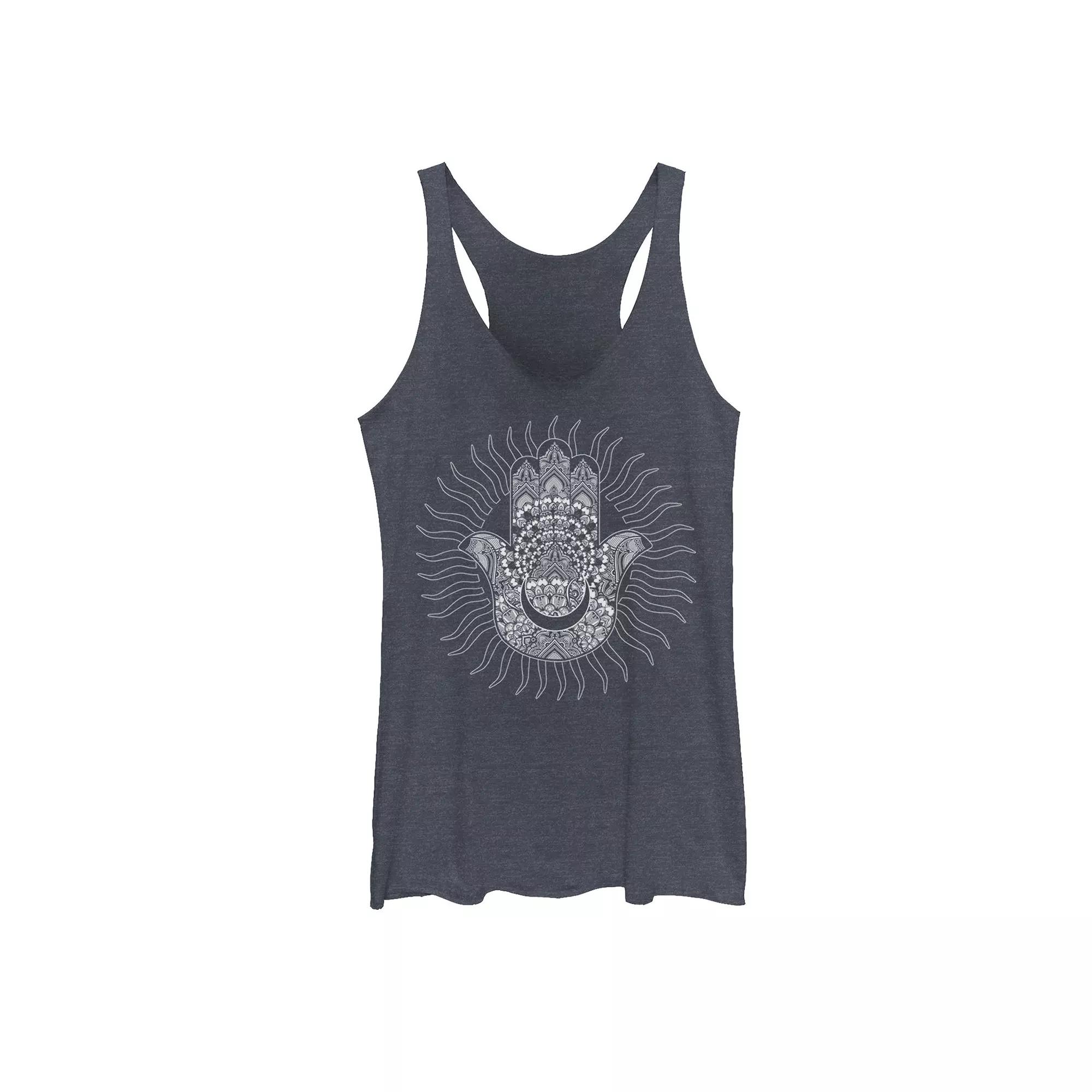 Juniors' Hamsa Moon Sun Geometric Design Graphic Tank Top, Girl's,  Product Image